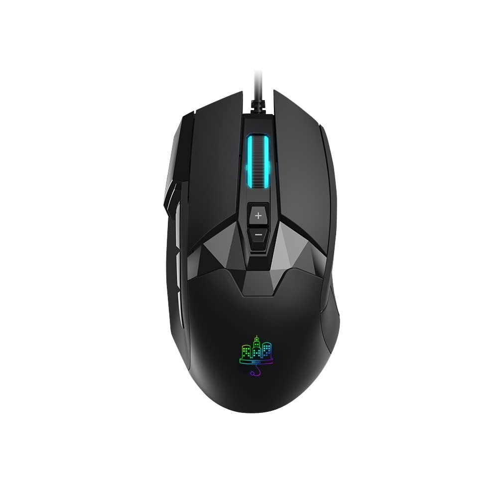 MOJO Pro Performance Silent Gaming Mouse  Wired Mouse with 9 Programmable But...