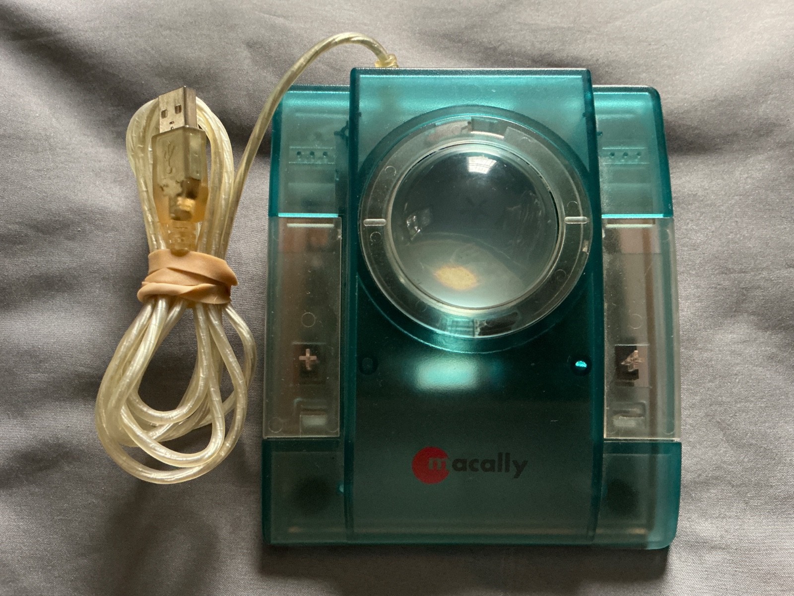 Macally USB Trackball for Macintosh Mouse Bondi Blue Exc 2 Button Wired Mac
