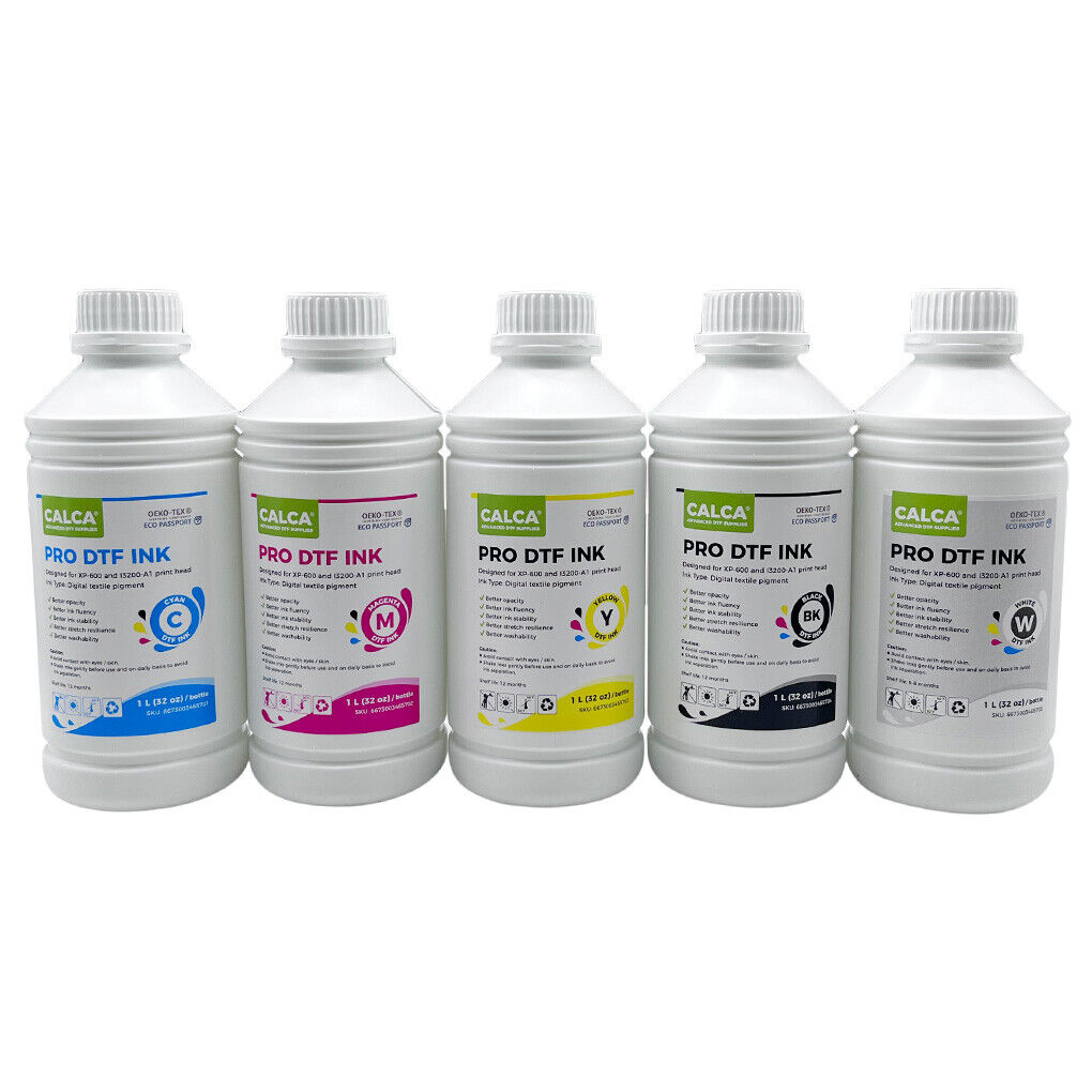 CALCA 1L PRO Direct to Transfer Film DTF Inks for Epson Printheads Water-based