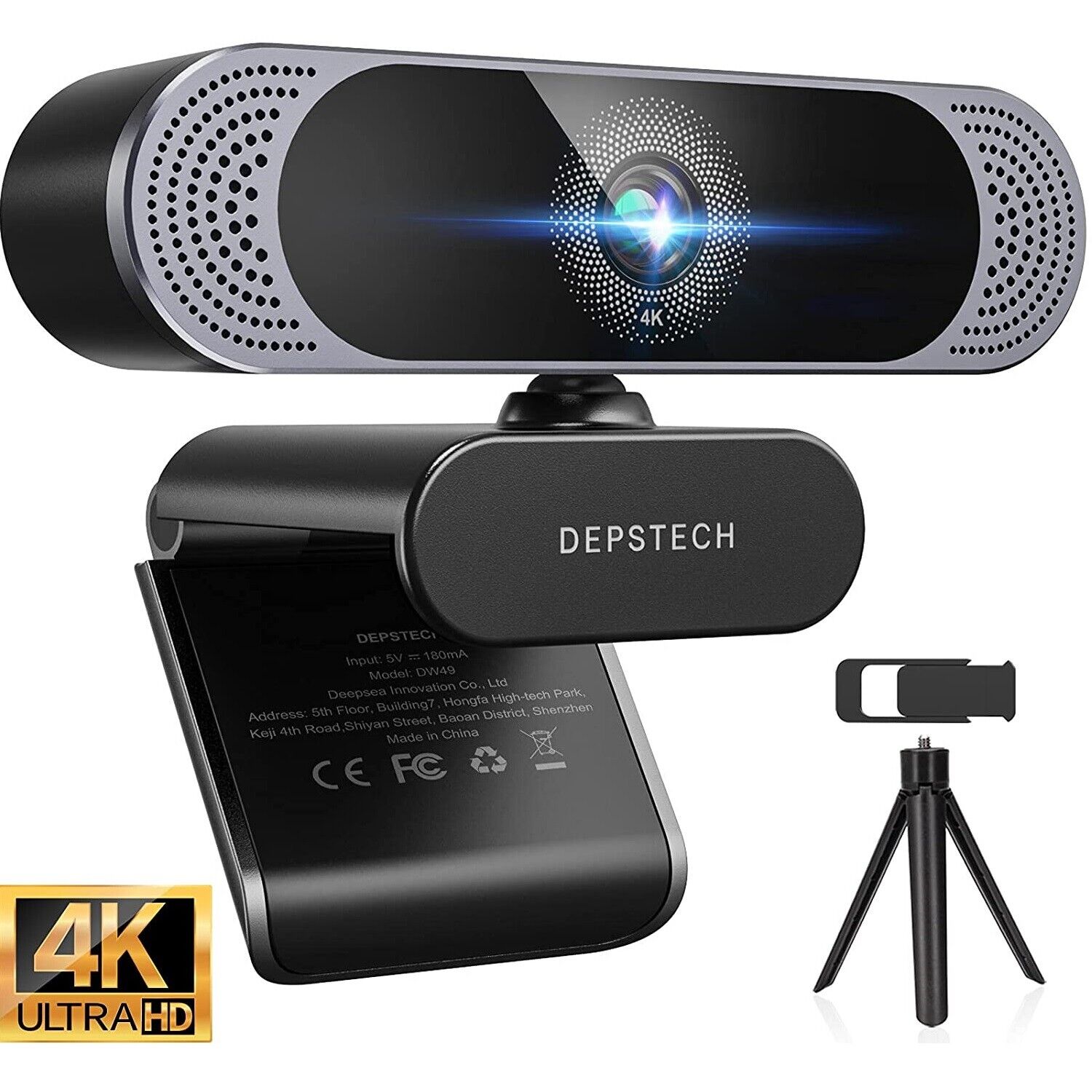  DEPSTECH 4K FHD Webcam Sony Sensor Autofocus USB Computer Streaming Web Camera
