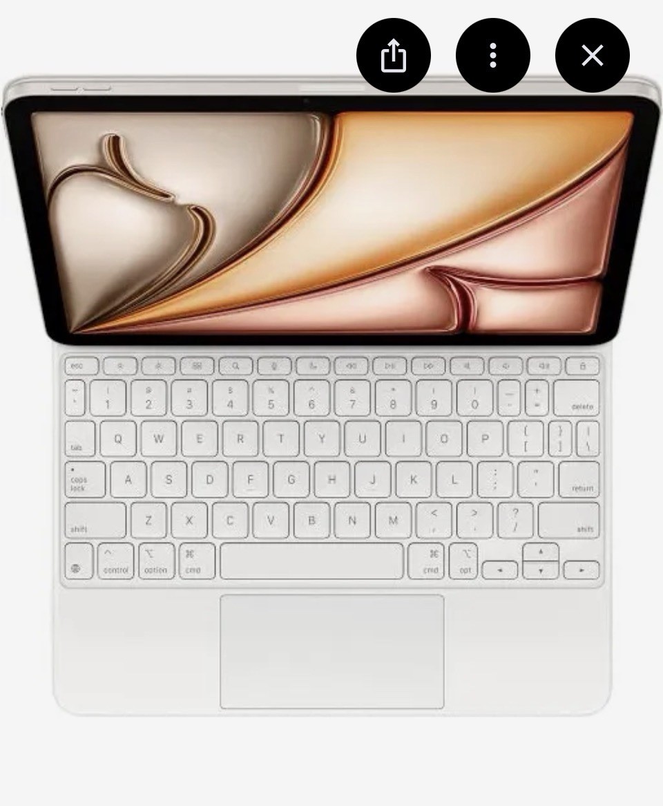 EUC  & Authentic: Apple Magic Keyboard for iPad Air 13" (M2) White