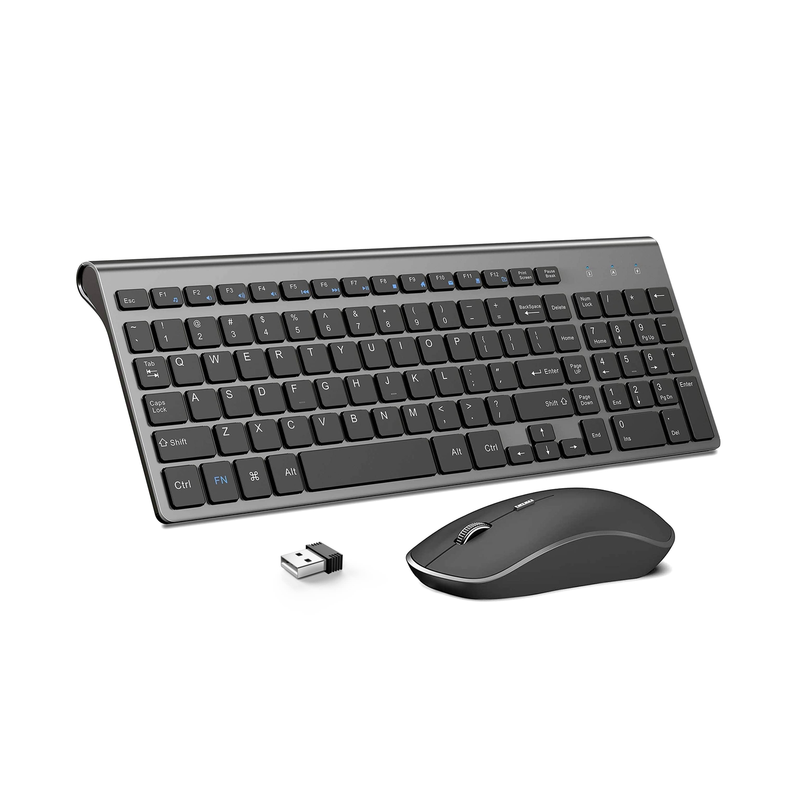 Wireless Keyboard and Mouse,J JOYACCESS 2.4G Ergonomic and Slim Wireless Keyb...
