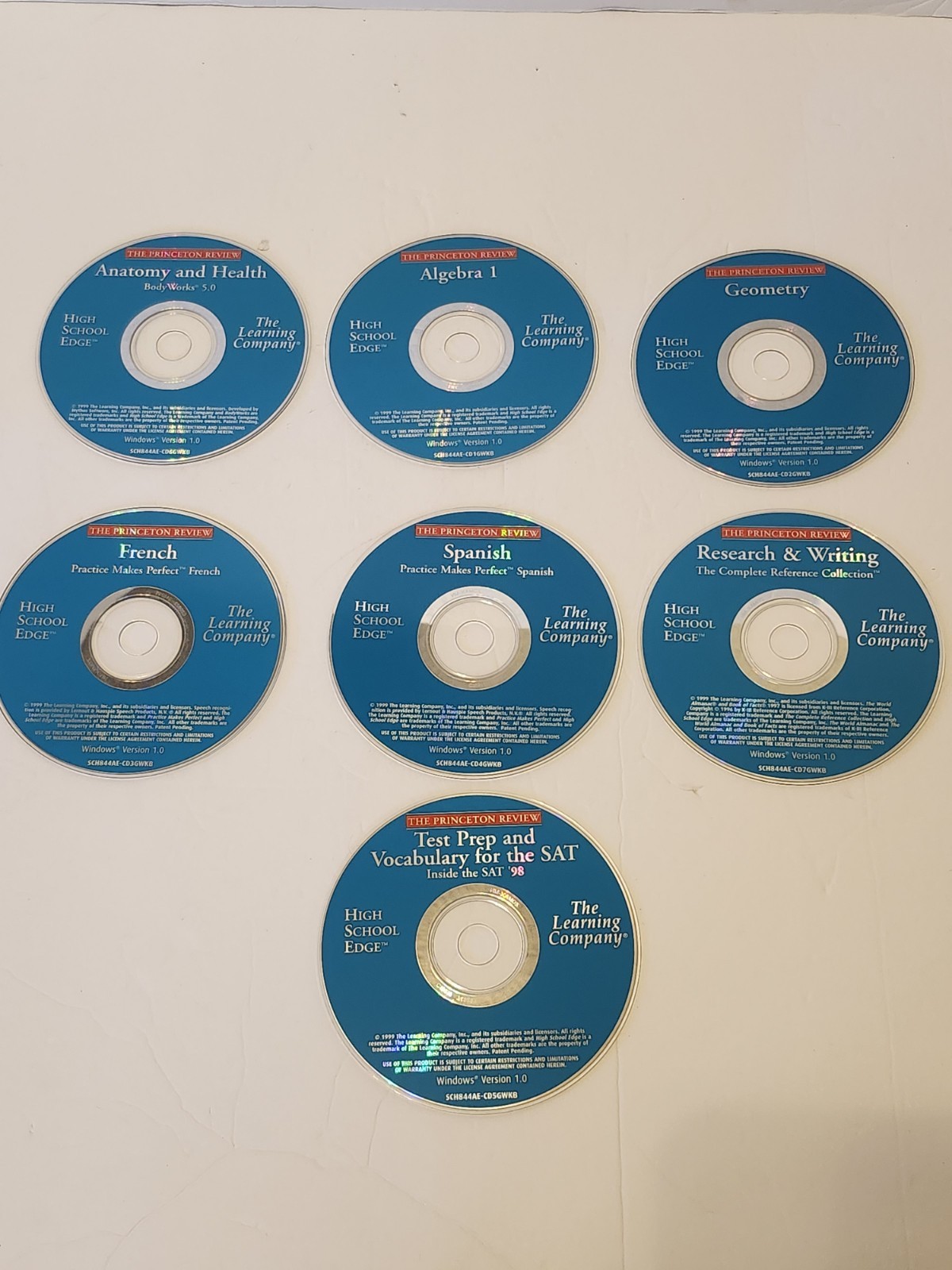 The Princeton Review High School Edge 7 CD ROM Set Homeschool Aide 