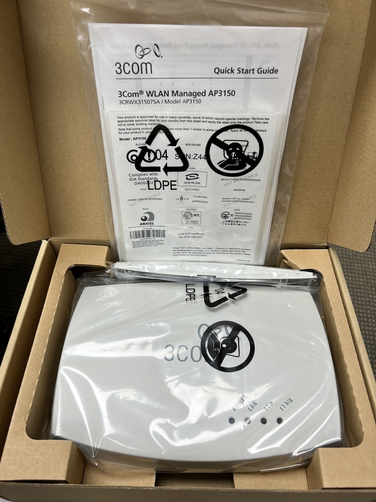 3COM AP3150 WLAN Managed Access Point 3CRWX315075A