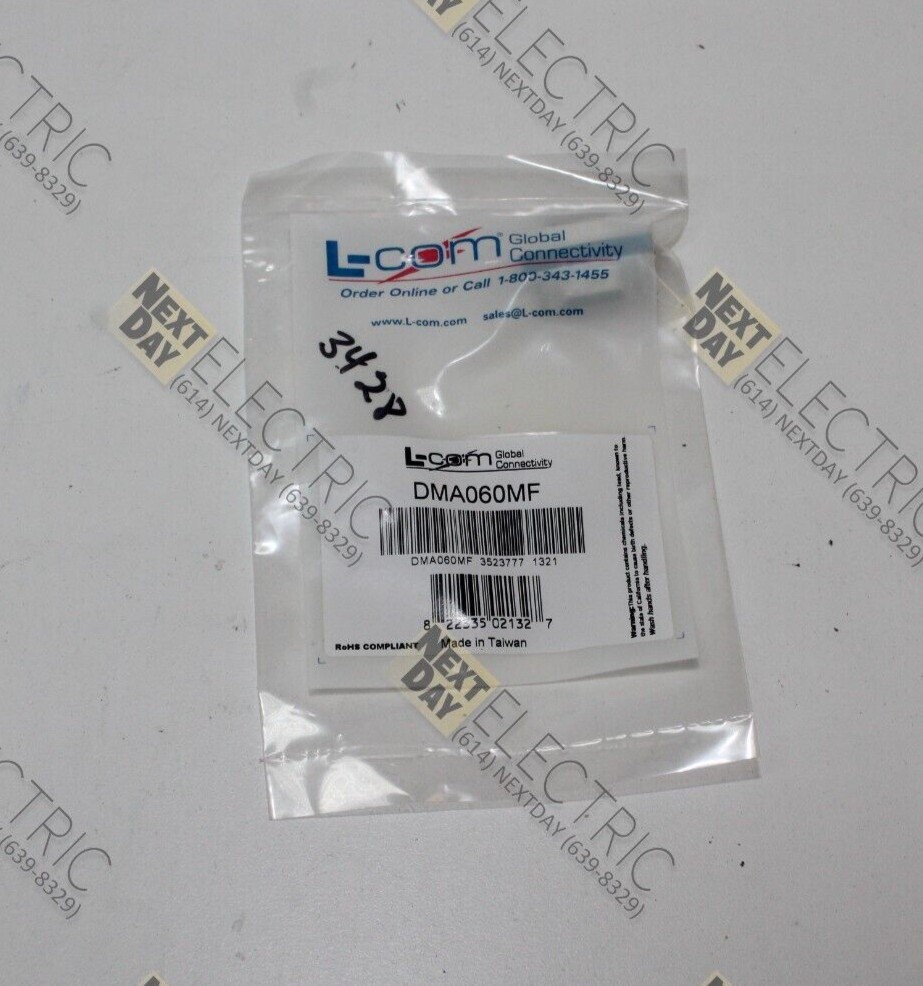 L-Com, DMA060MF, Null Modem DB9 Male Female Adpater Connector Plug