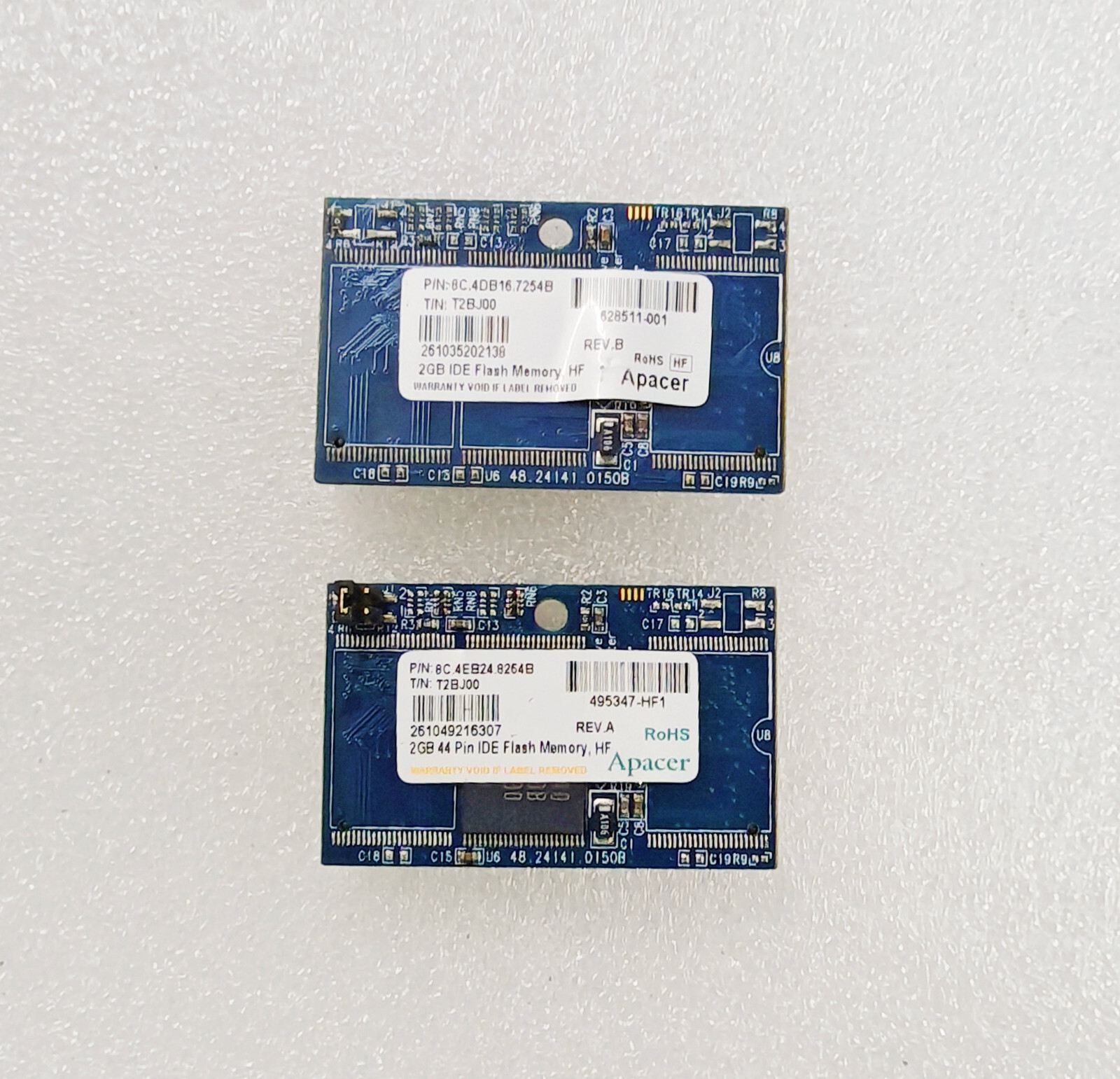 3Pcs Apacer 2GB IDE Flash Memory, HF  44PIN Horizontal electronic disk DOM