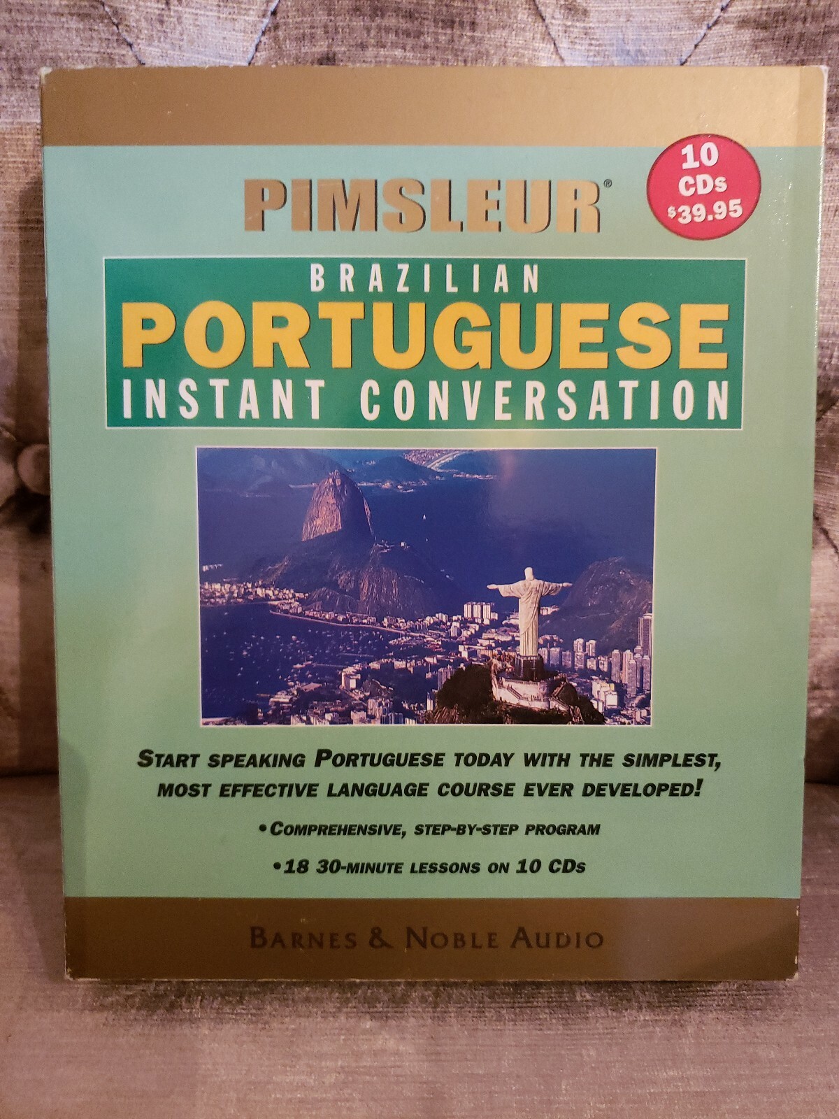 Pimsleur Brazilian Portuguese Instant Conversation 18 30-Minute Lessons 10 CD's