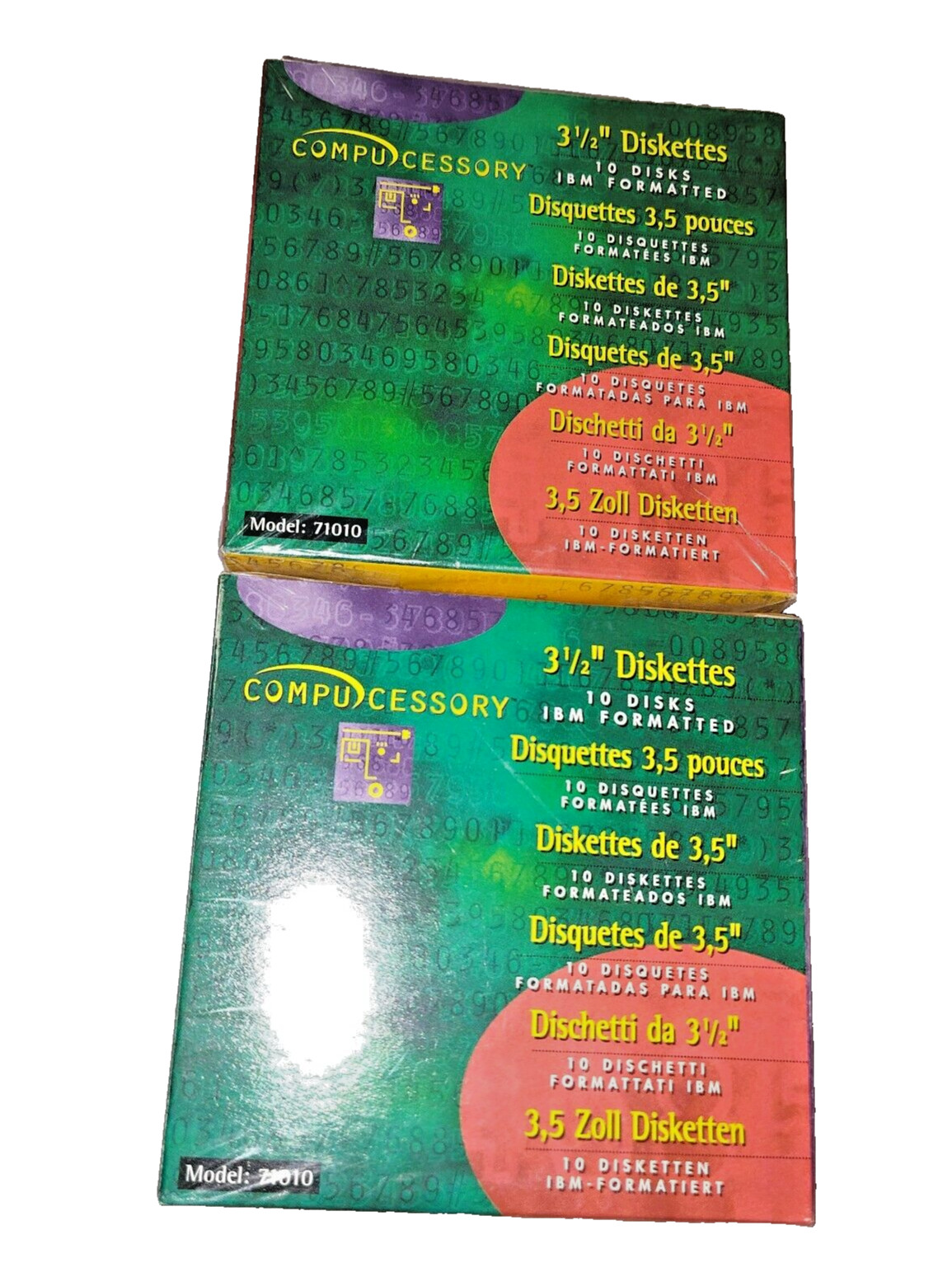 Compucessory 3 1/2" 1.44MB IBM Formatted Diskettes Floppy Disks 2 Boxes 20 Discs