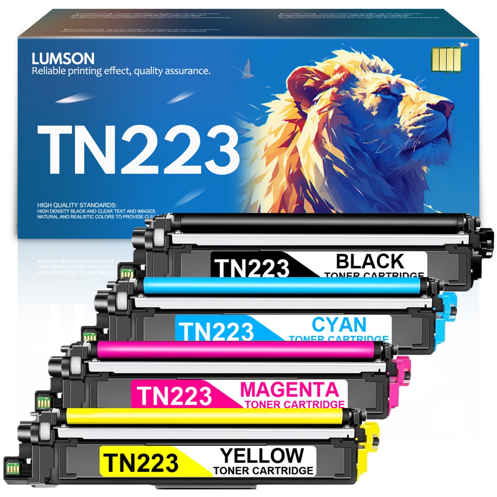TN223 Toner Cartridge TN227 Replacement for Brother TN 223 BK/C/M/Y HL-L3270CDW
