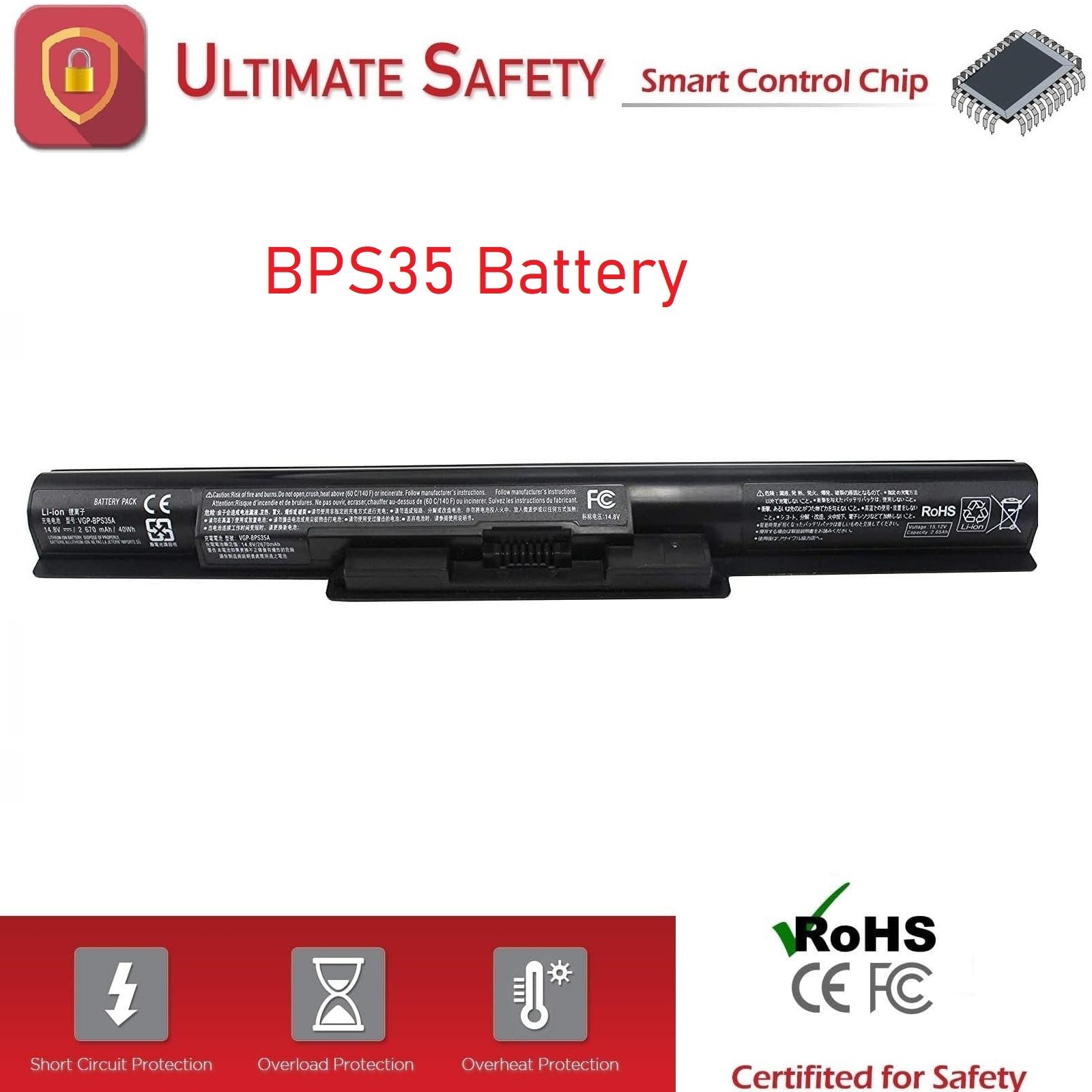 ✅New BPS35 Battery for Sony VAIO 14E 15E Series VGP-BPS35A SVF142C29M SVF152C29M