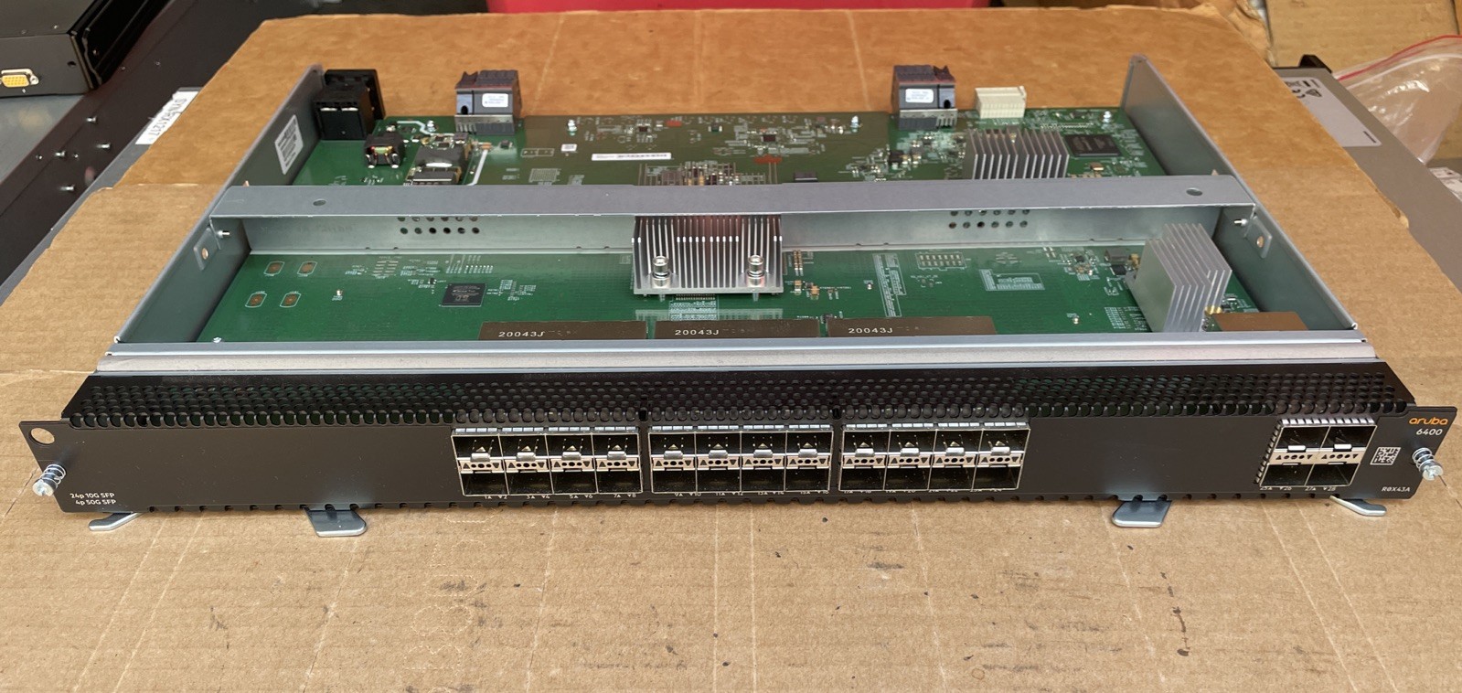 HPE Aruba 6400 R0X43A Network Module 24p 10G SFP, 4p 50G SFP *working*