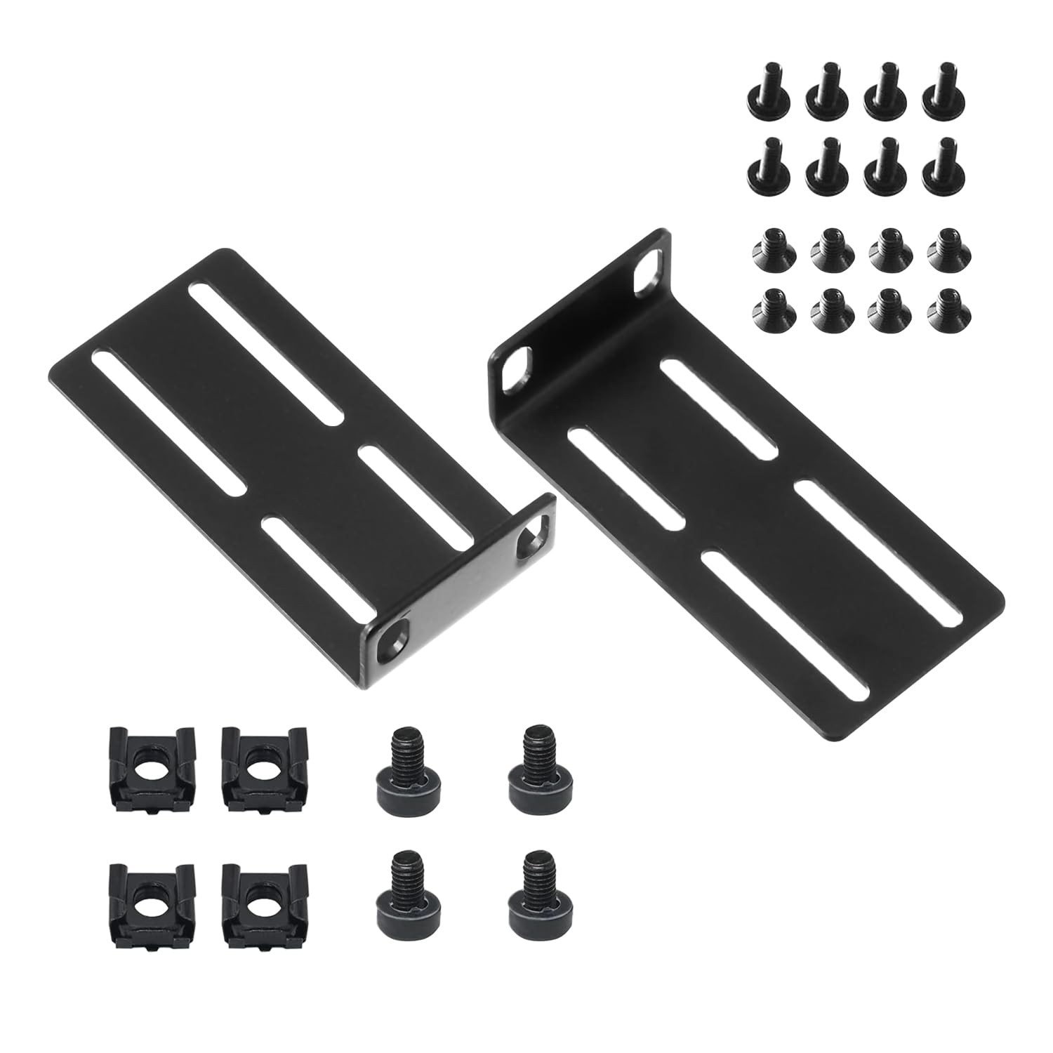 Adjustable Rack Mount Ear for 19 inch Switches, Adjustable Hole Distance 29-4...