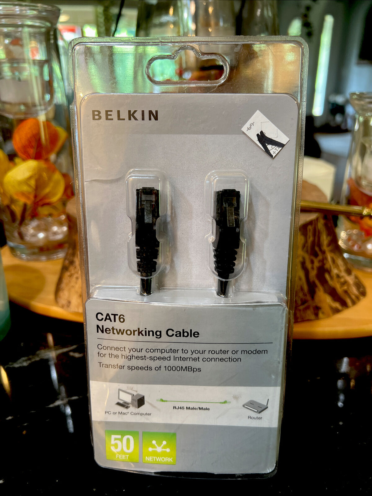 Belkin BLK-S 50 ft. Cat 6 Networking Cable