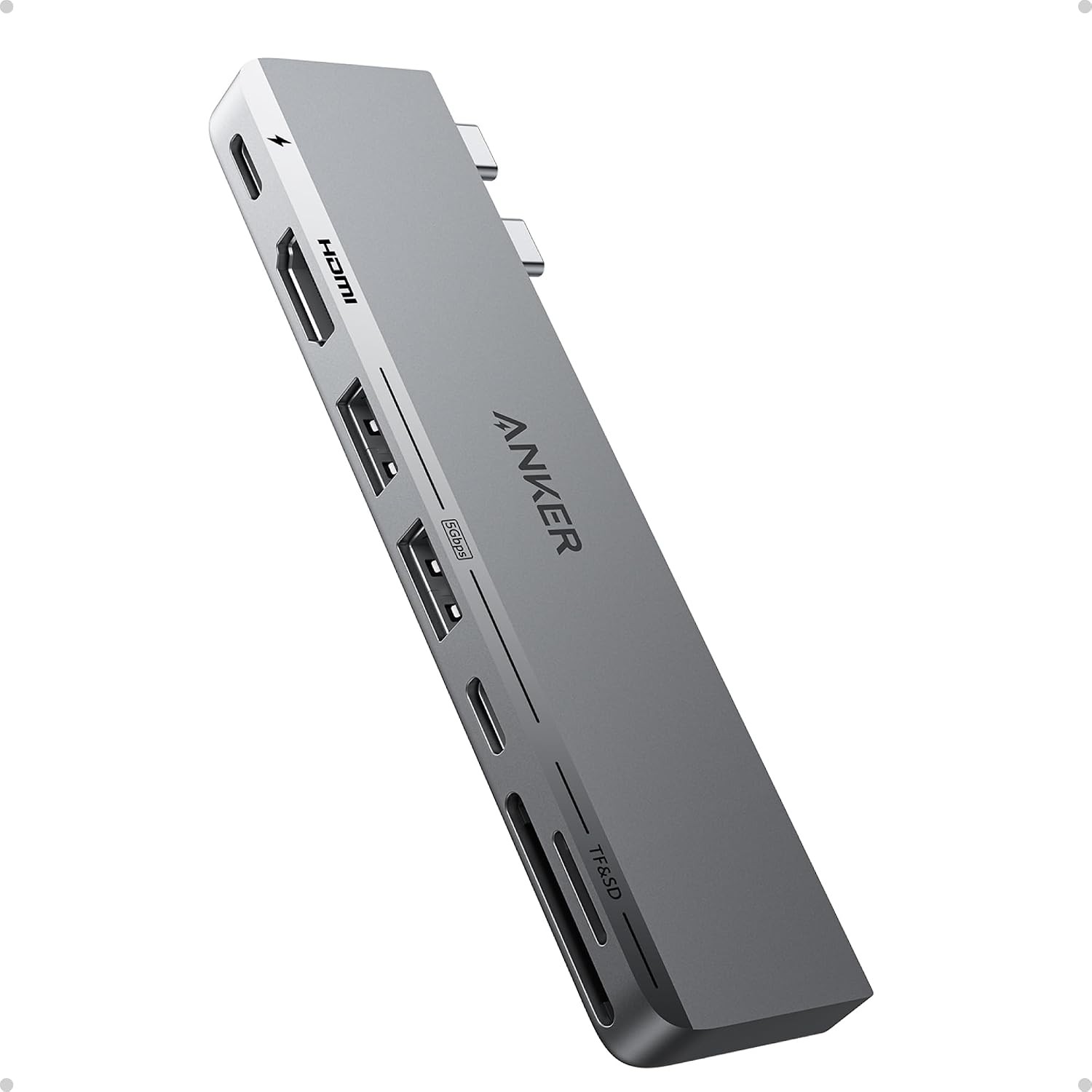 Anker |Refurb USB-C Hub for MacBook, 7-in-2 Mac Dock with 4K@60Hz HDMI