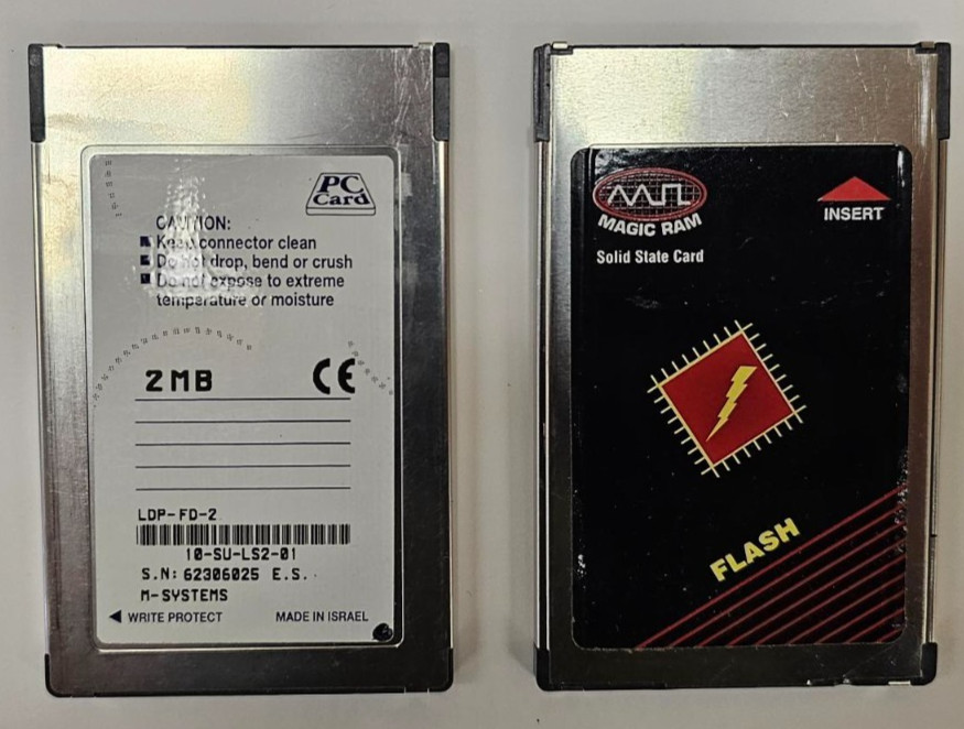 Vintage Magic Ram 2MB FLASHDISK Solid State PC Card PCMCIA for HP 200LX Palmtop