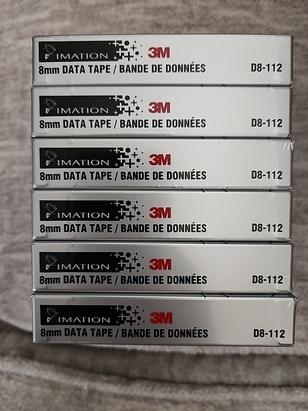 3M Imation D8-112 8mm X 112m Vintage Data Tape (Lot of 7) 