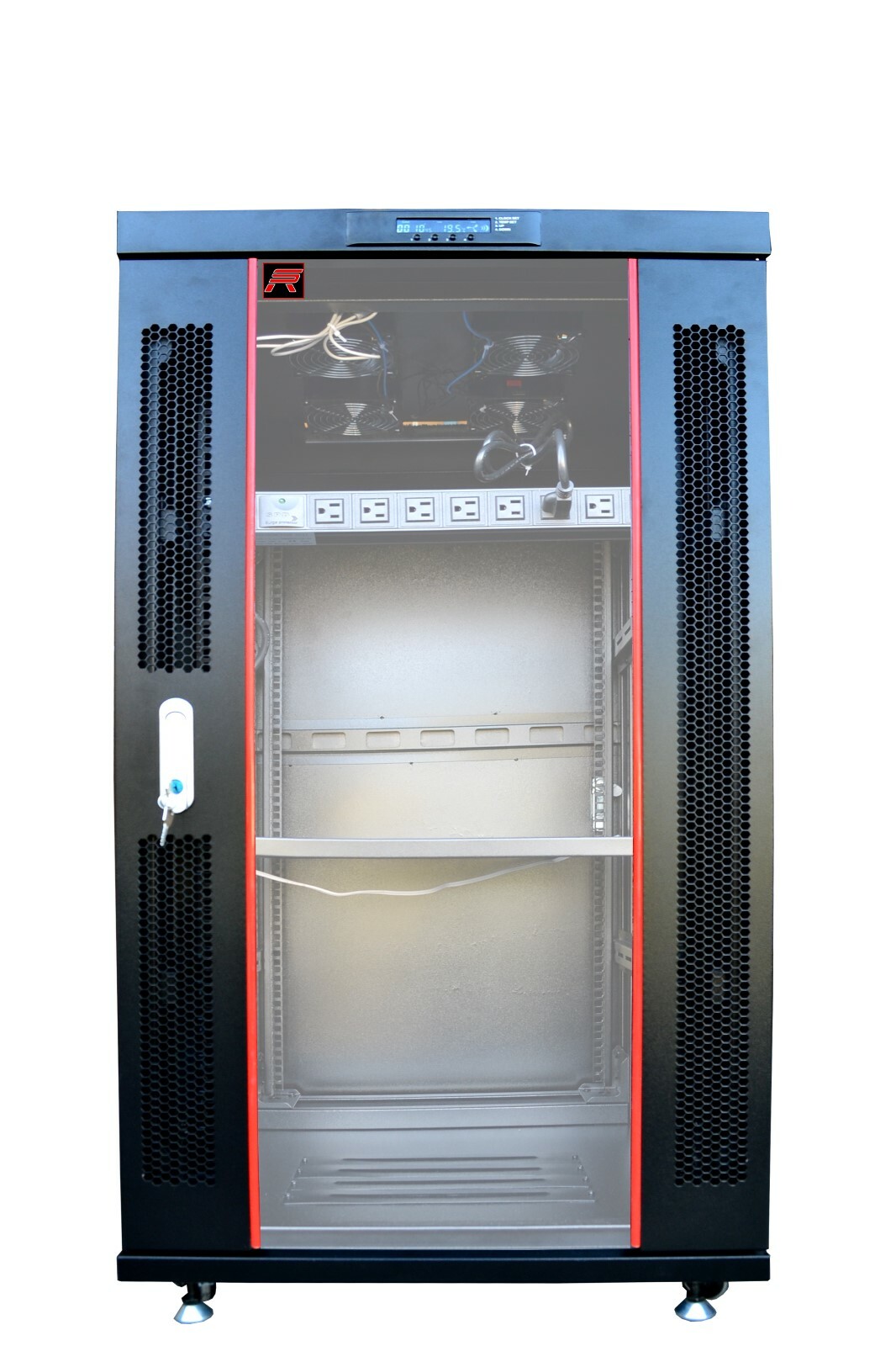 18U 39" IT Data Network Cabinet Server Rack Enclosure Accessories over $150 