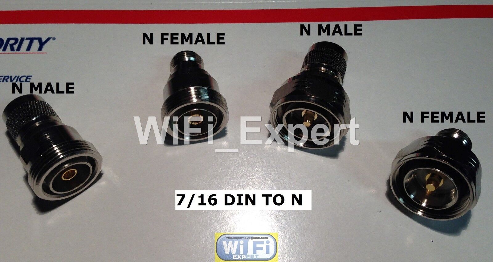 7/16 DIN male/female to Type N male/female connector adapter kit 4pc/set USA