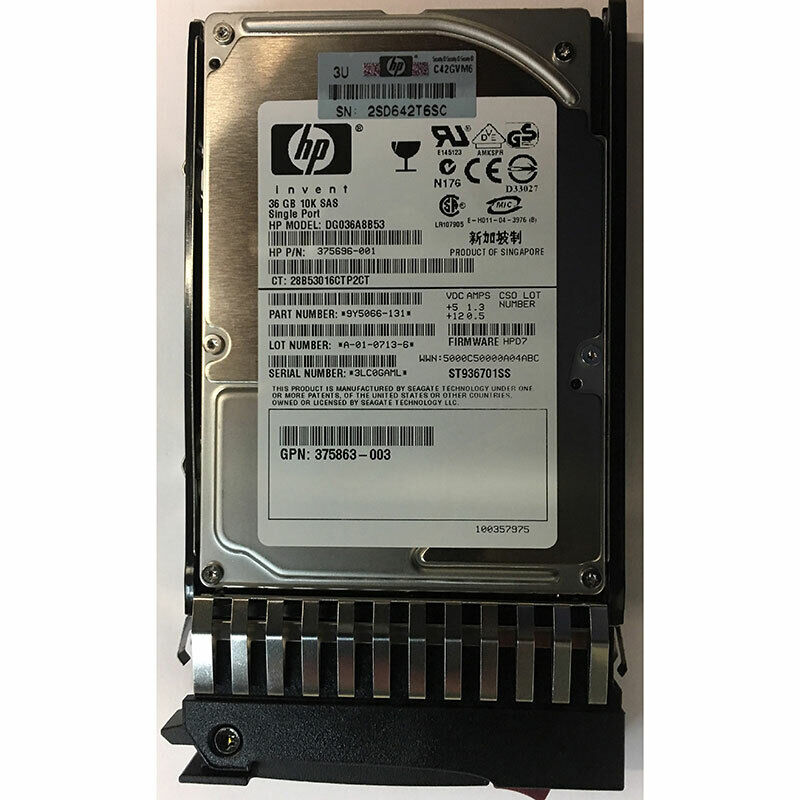 375696-001 - HP 36GB 10K RPM SAS 3.5