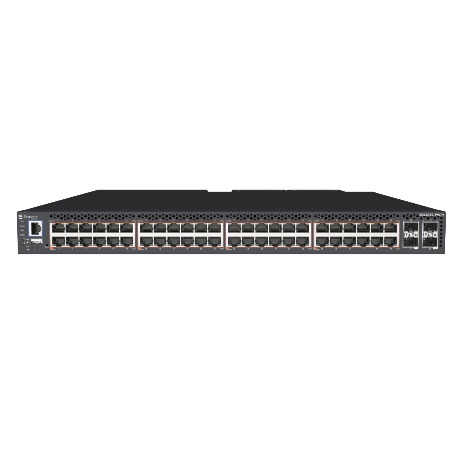 Extreme Networks 5952GTS-PWR+ 48-Ports SFP+ Routing PoE+ Switch