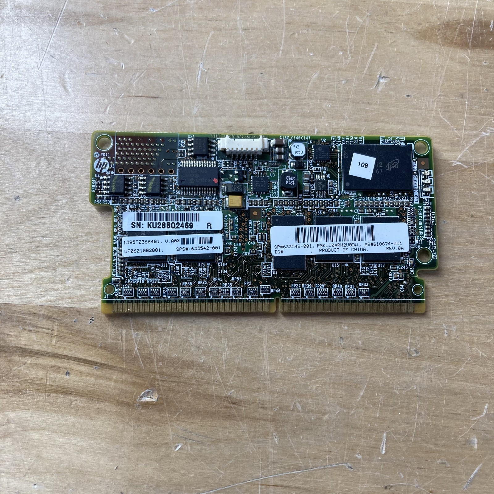HP 4K1285 FBWC 1 GB Memory Module for Smart Array P420 633542-001 