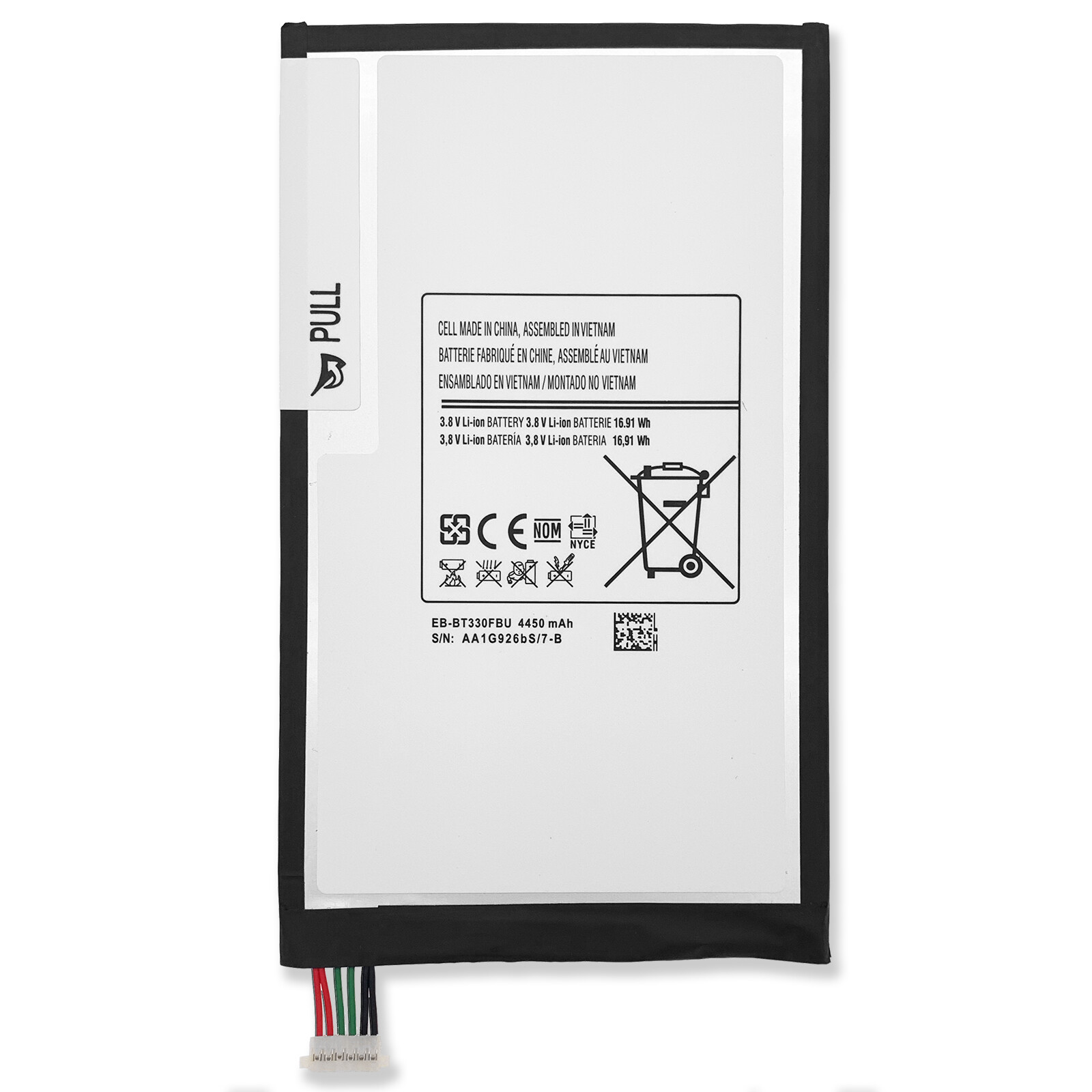 New 4450mAh 3.8V Battery For Samsung Galaxy Tab 4 SM-T330 SM-T330NU EB-BT330FBU