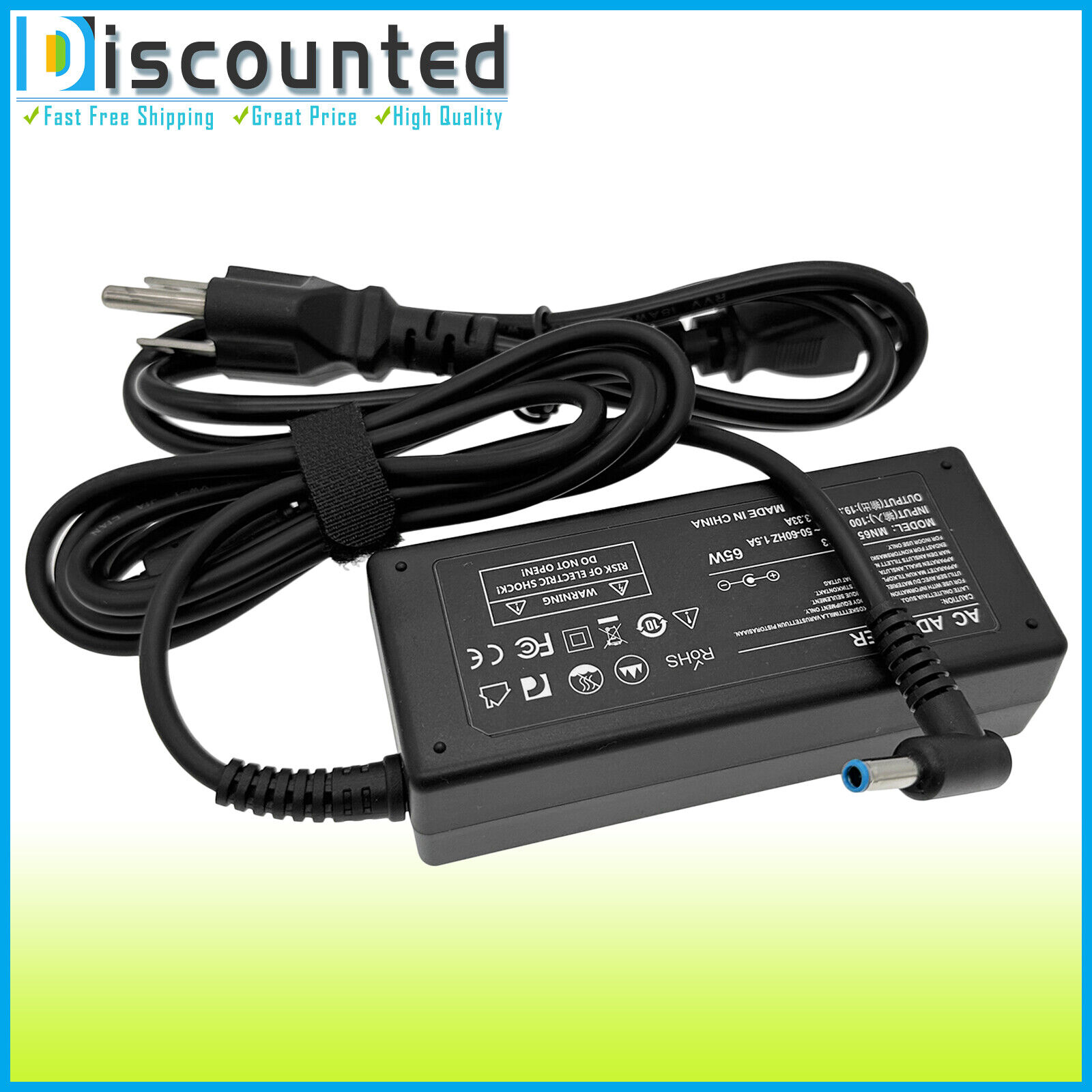 65W AC Adapter Power Charger For HP 15-dy0013dx, 15-dy1755cl, 15-dy1751ms Laptop