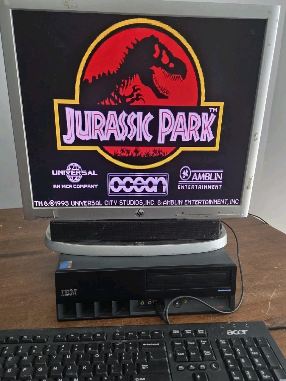 RESTORED/w SSD RETRO IBM GAMING DUAL BOOT WINDOWS 98 XP DESKTOP