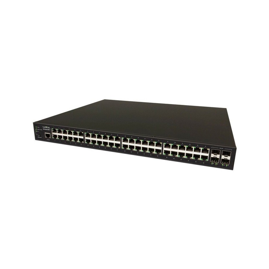 Luxul SW-610-48P-F 48-Port Gb PoE+ L2 L3 Managed Gigabit Switch with 4 SFP+