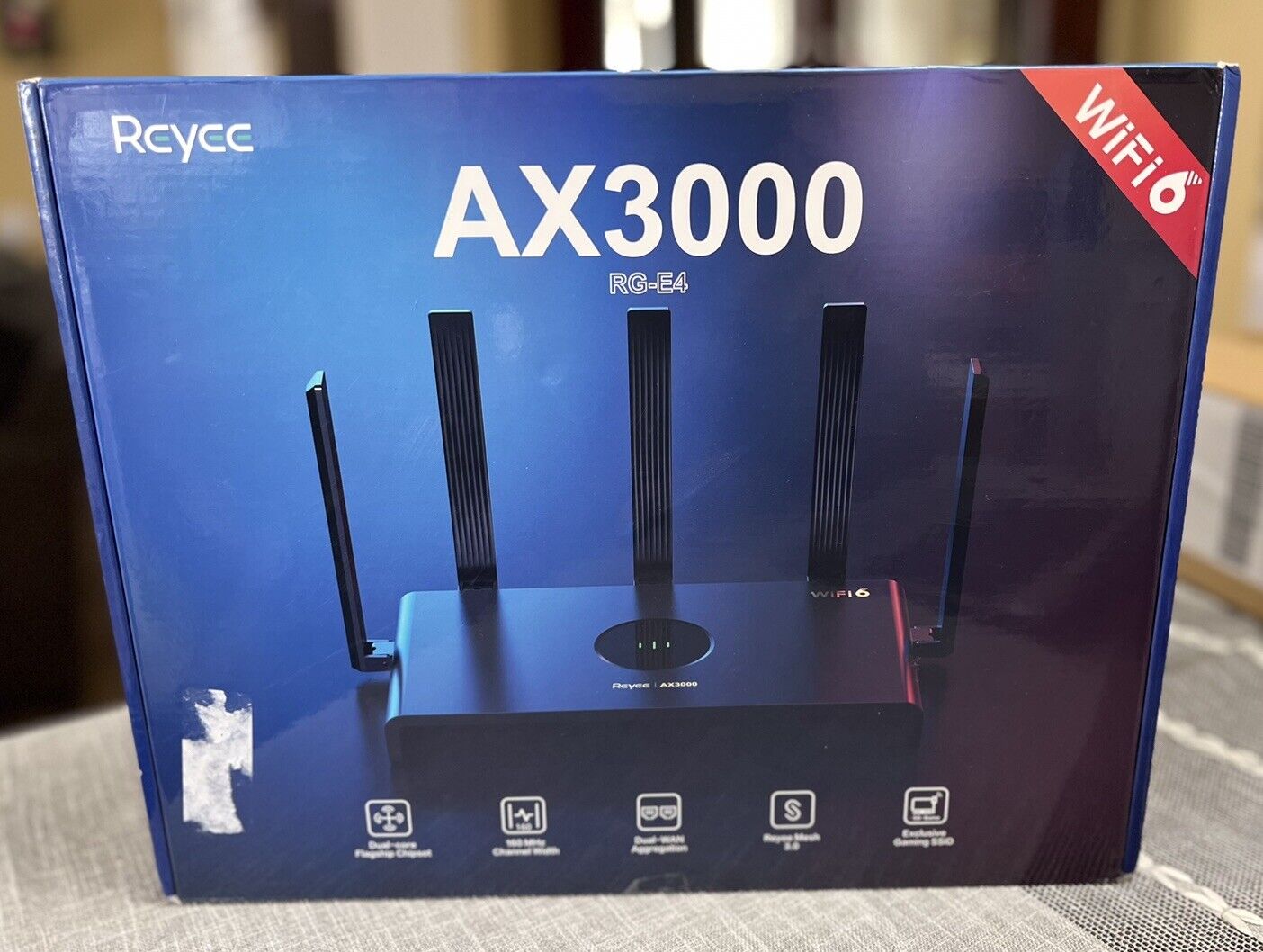 Reyee AX3000 Wi-Fi 6 Router, Dual Band Internet, 802.11ax Wireless, RG-E4 NEW