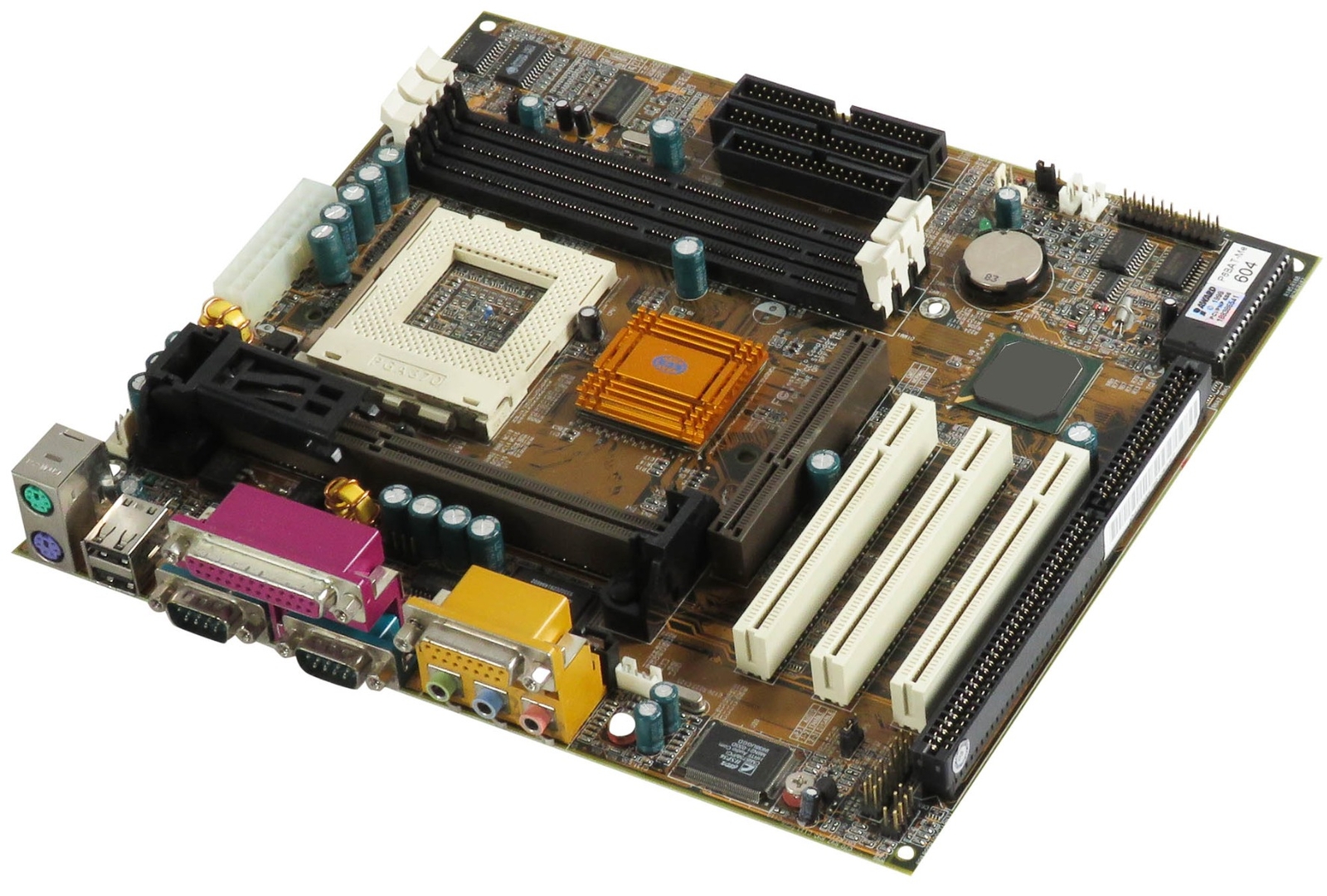 Ecs P6bat-Me Socket 370 Slot 1 3x Sdram Agp 3x Pci Isa Atx