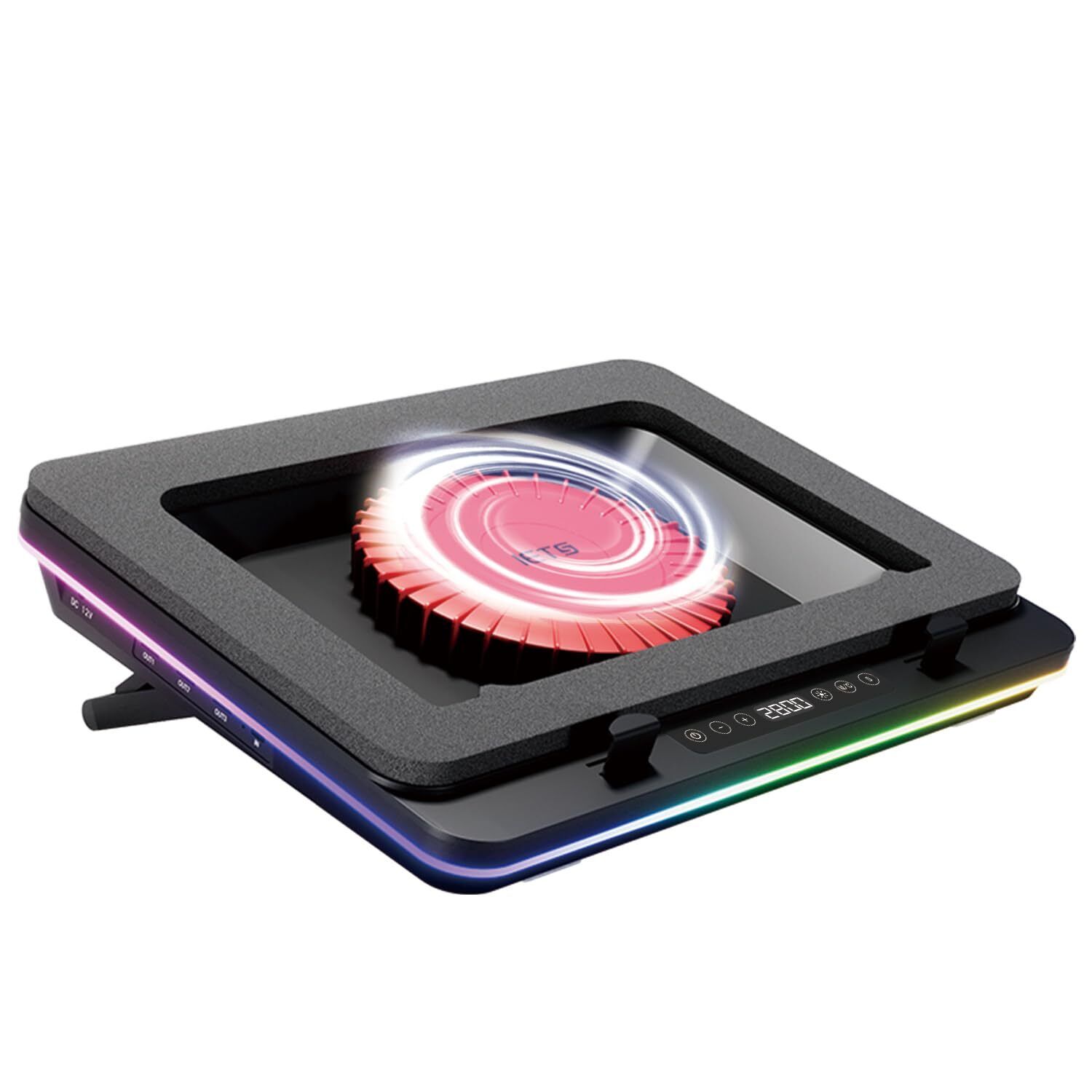 GT600 RGB Laptop Cooling Pad Equipped with Gigantic Turbo-Fan（5.5inch Diamete...