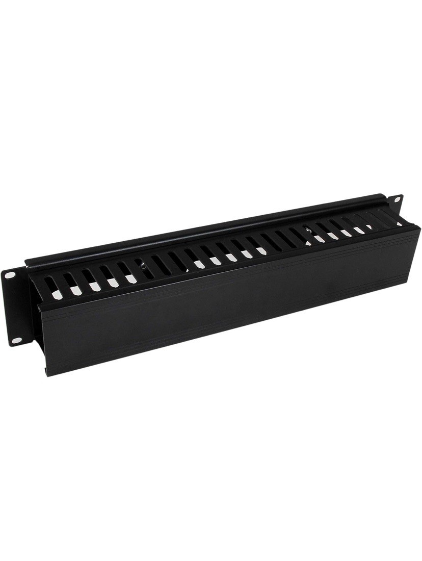 NEW Cable Management Panel 2U Horizontal Finger Duct Rack Removeable Cover