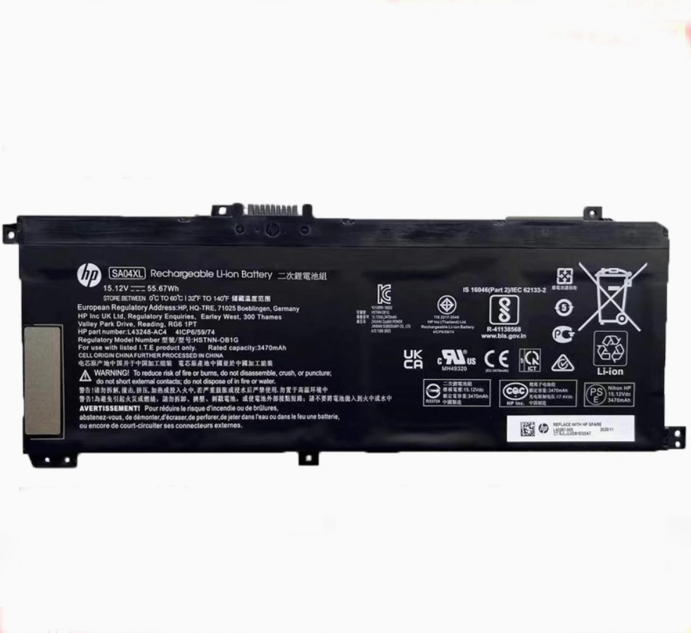 OEM Genuine SA04XL Battery For HP Envy X360 15-DR0010TX 15-DS 15M-DR 15T-DR