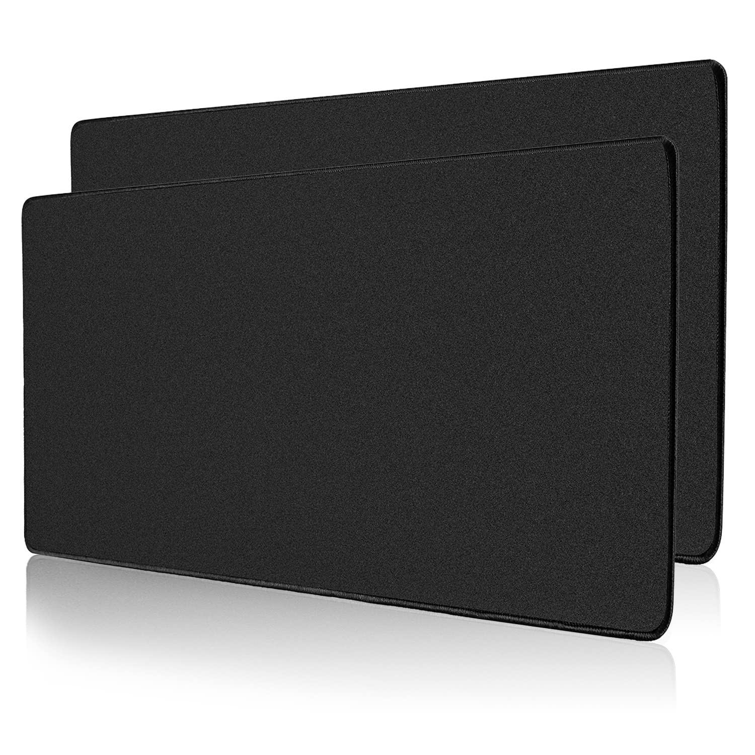 2 Piece Mouse Pad with Stitched Edge, large gaming Keyboard Pad, Non-Slip Rub...