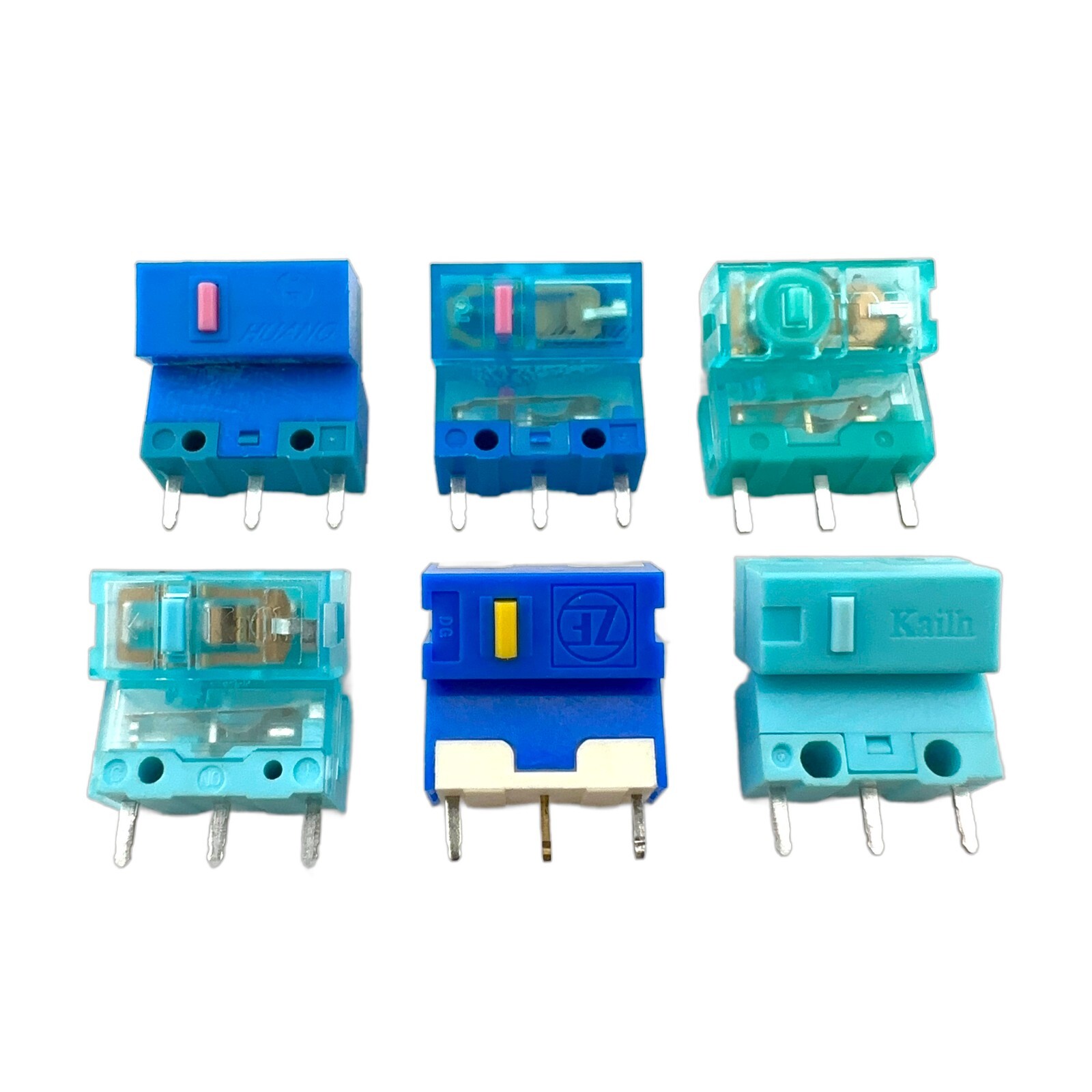 Mouse Micro Switch Set Blue - Huano TTC Kailh ZF (12 Pieces)