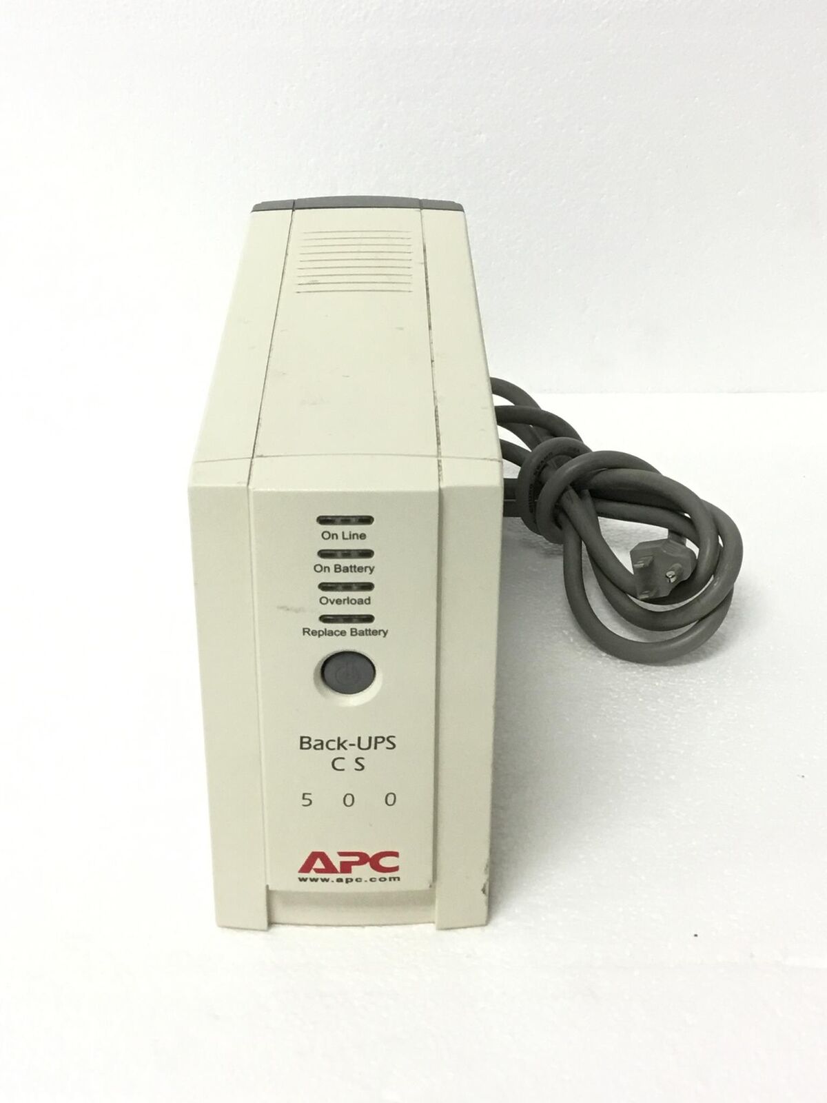 APC UPS CS 500 Back-UPS Backup & Surge Protection BK500 w/Cable, no Battery QTY