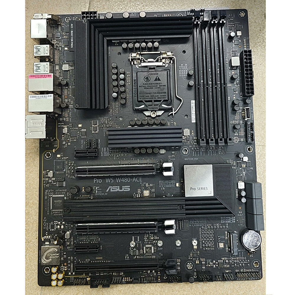 For ASUS Pro WS W480-ACE Motherboard LGA1200 DDR4 DP+ ATX