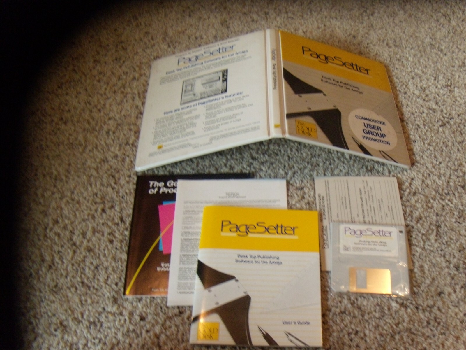 Page Setter Commodore Amiga Program on 3.5" disk Complete 