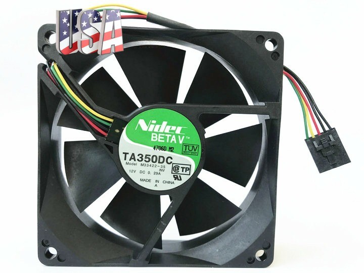 1PCS Nidec BETAV TA350DC M33422-35 DC12V 0.29A 9CM 5-wire cooling fan