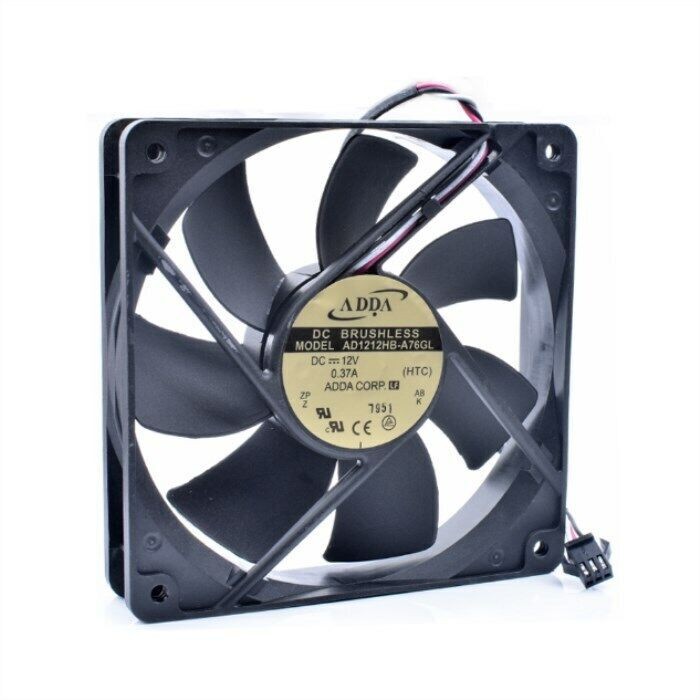 For ADDA AD1212HB-A76GL 12V 0.37A 1pc New Cooling Fan 12025 120x25mm