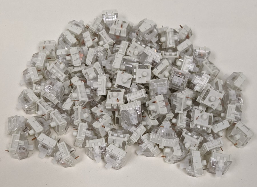 Kailh Halo Clear Switches – Plate Mount – Tactile – MX Compatible – 100pcs
