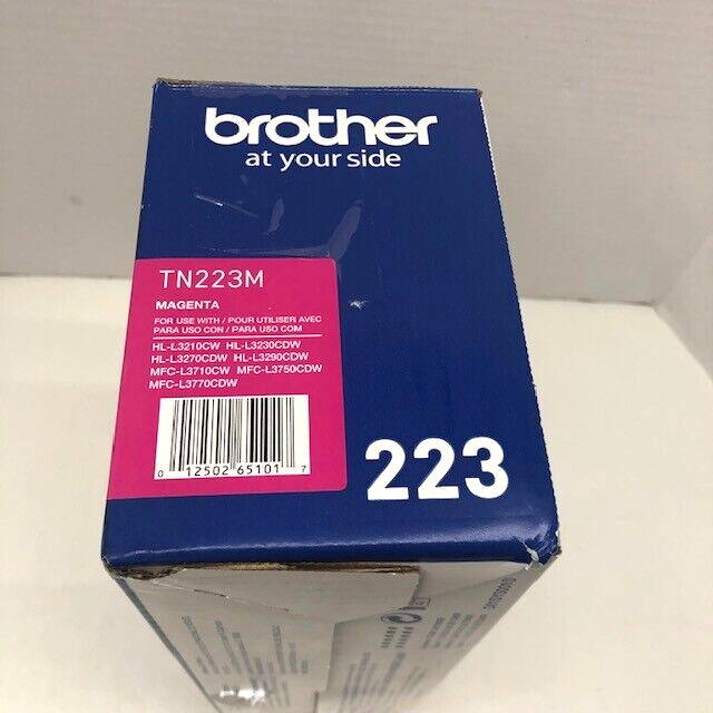 Brother TN223M Standard Magenta Toner Cartridge Genuine TN-223M - WEIGHS FULL