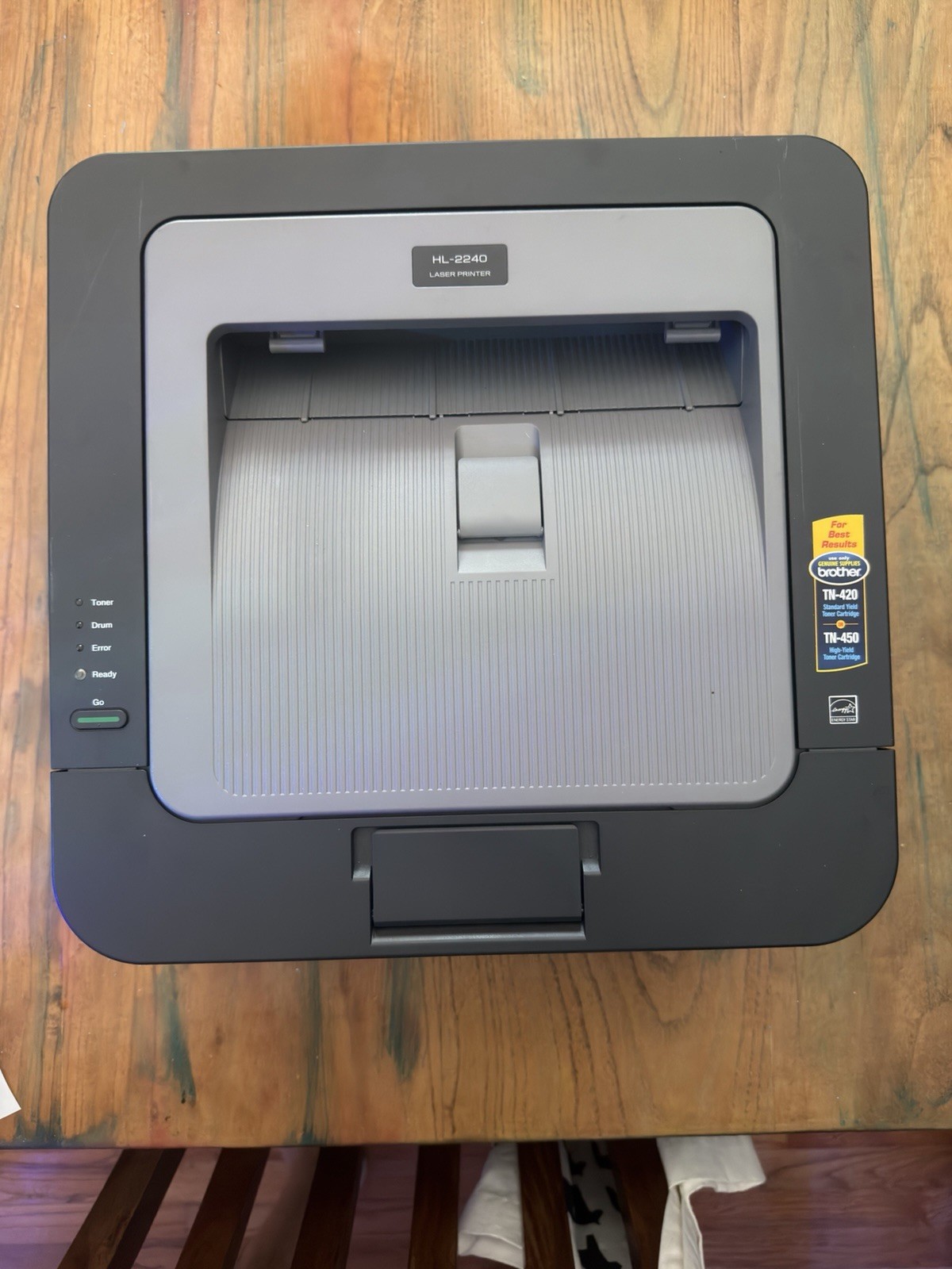 Brother HL-2240 Monochrome Laser Printer With Toner/Cables-Tested & Working