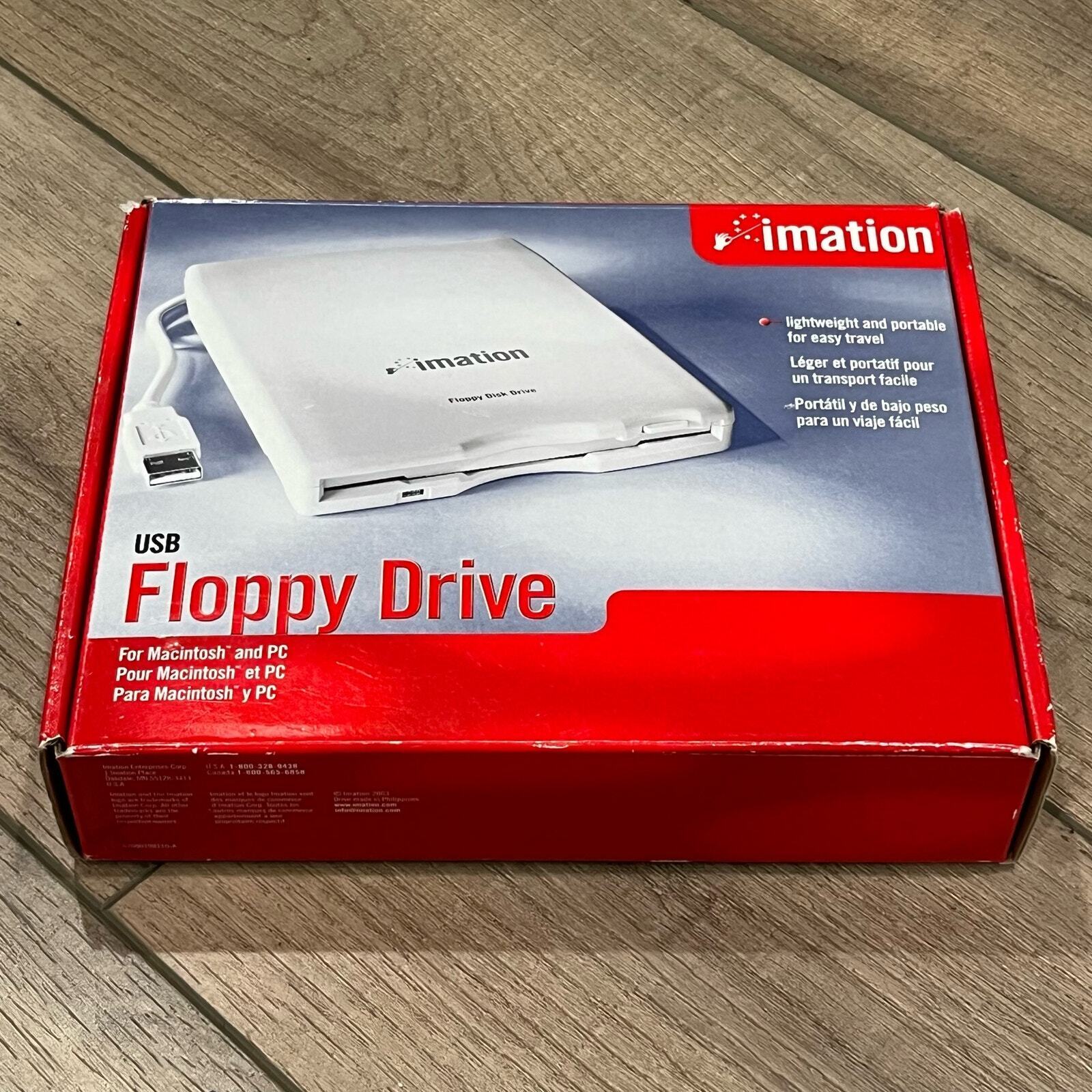 Imation USB Floppy Drive Model D353FUE For Macintosh & PC Systems 