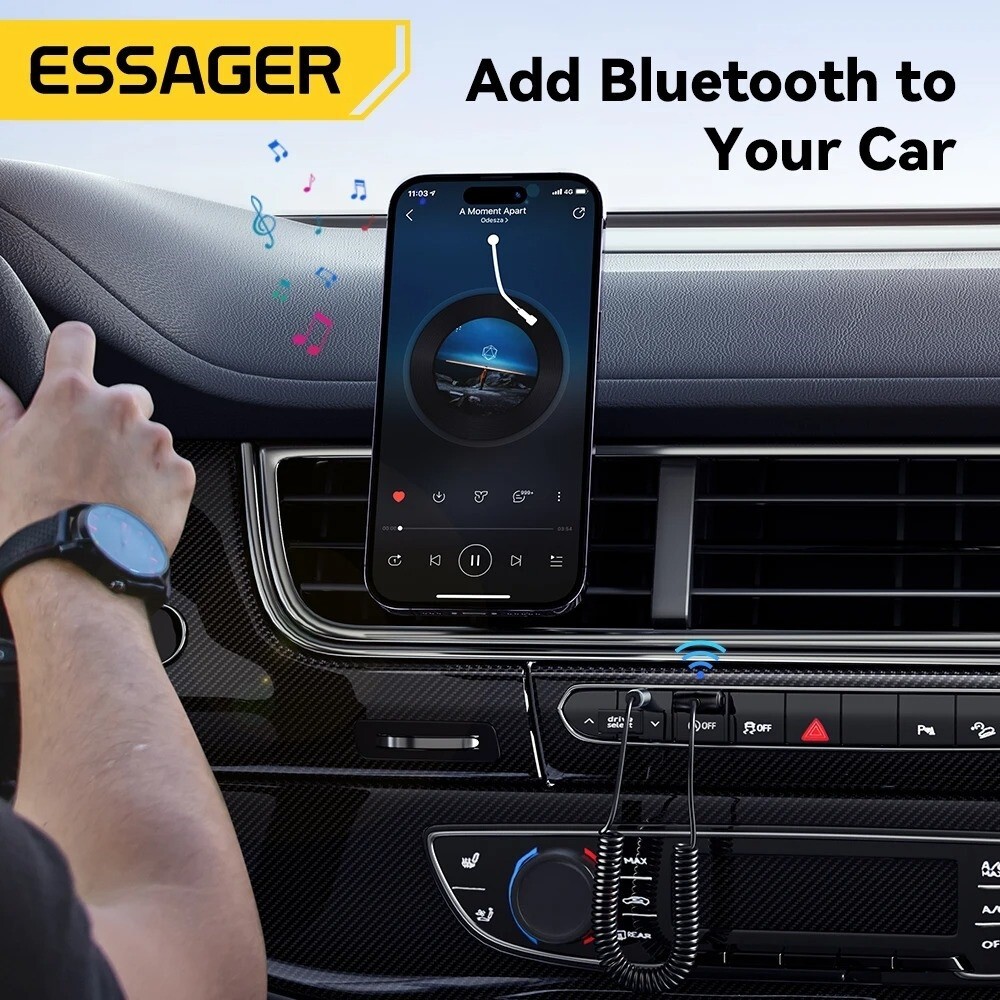 Essager USB Bluetooth Aux Adapter Dongle USB To 3.5mm Jack Audio Wireless Handsf