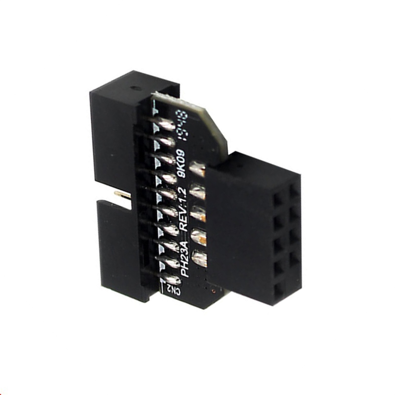 Front Panel Plug USB2.0 9-Pin Female to USB3.0 19-Pin Male Adapter For Mainboard