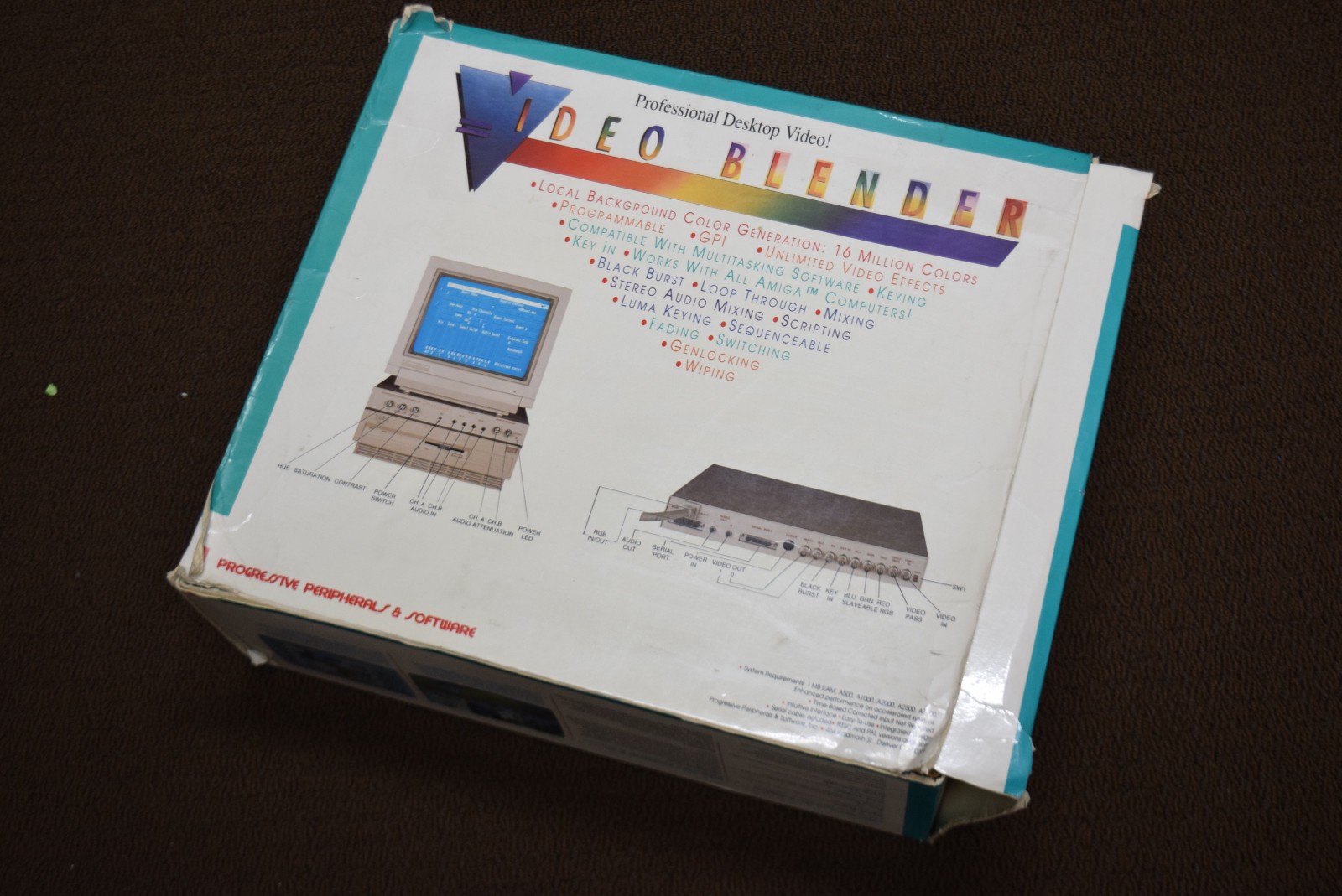 Progressive Peripherals Video Blender Genlock Switcher for Commodore Amiga Boxed