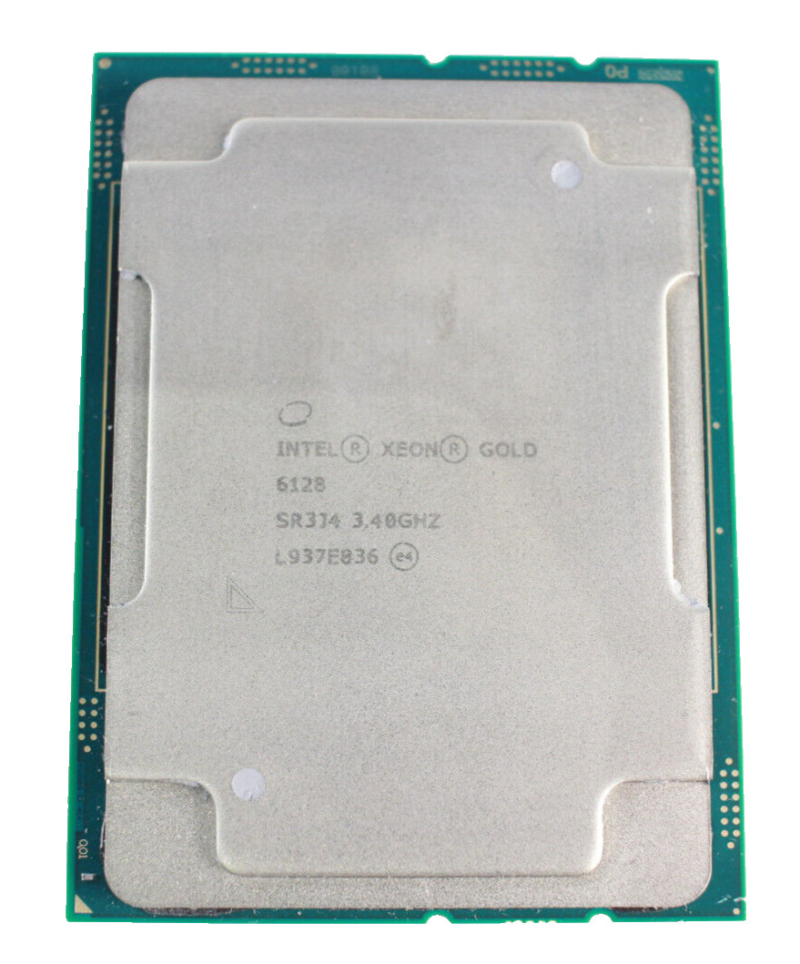 Intel Xeon Gold 6128 6-Core Server CPU @ 3.40GHz LGA3647 SR3J4 (CI)