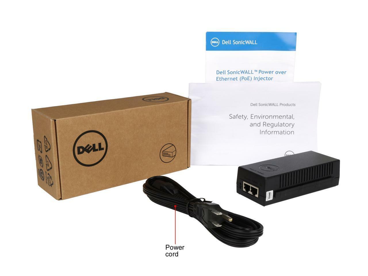 Brand new - DELL SonicWall 01-SSC-0716 - 802.3AT - Gigabit AC PoE PoE+ Injector 